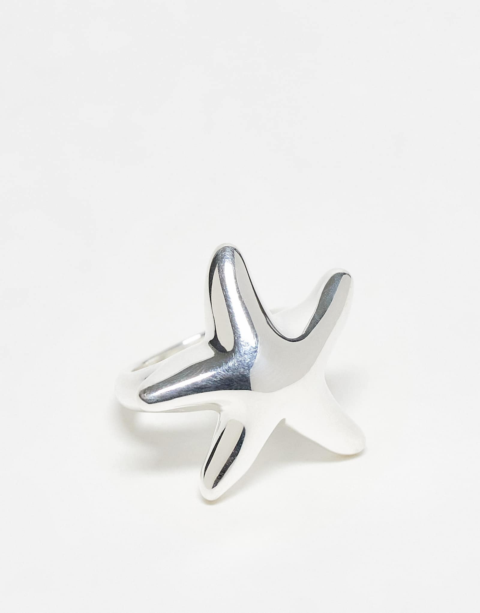 Соль золотое кольцо из стерлингового серебра с крупной морской звездой 11490₽