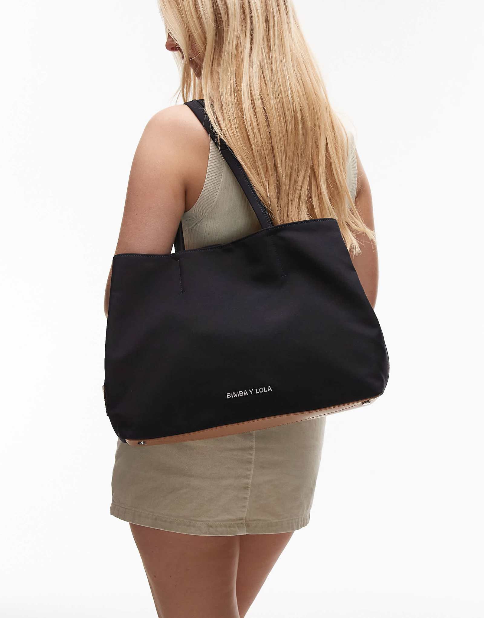 BIMBA Y LOLA large shopper bag in midnight blue 32090₽