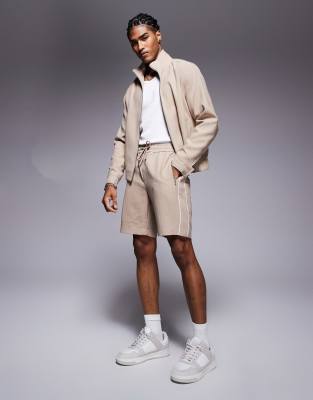 Шорты в тонкую полоску River Island из камня - часть комплекта