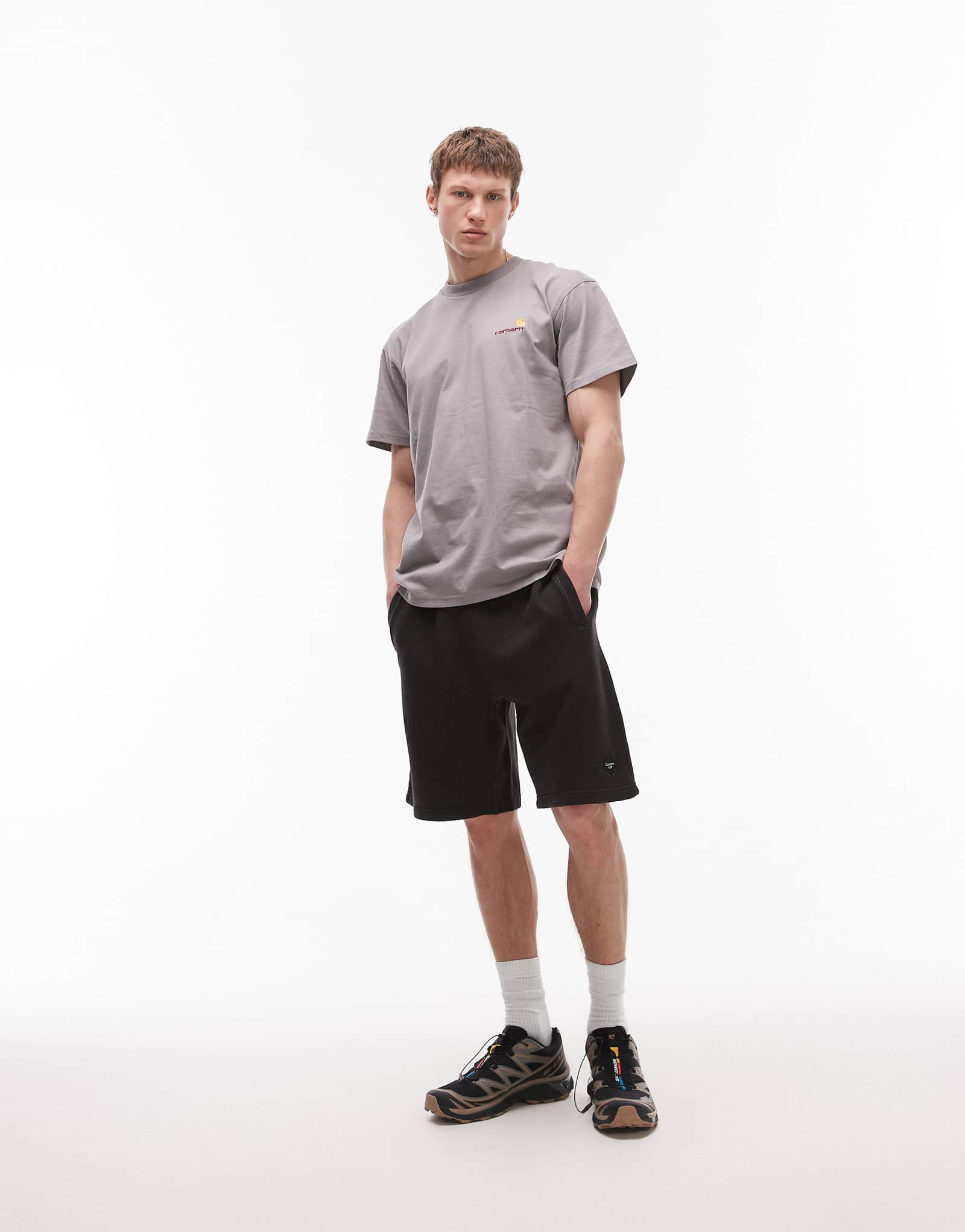 Carhartt WIP ingo sweat shorts in black 31690₽