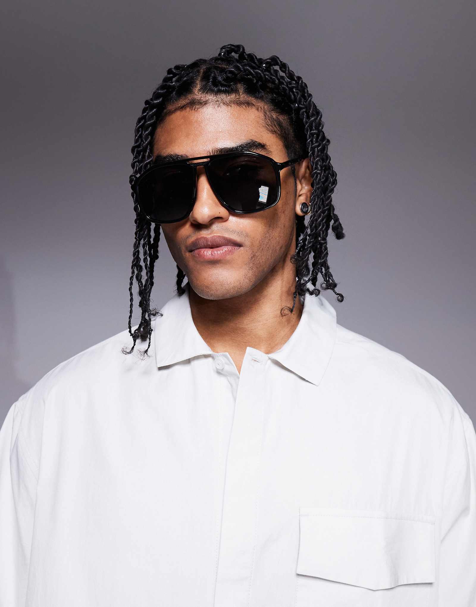 Солнцезащитные очки Quay studio sesh shield черного цвета