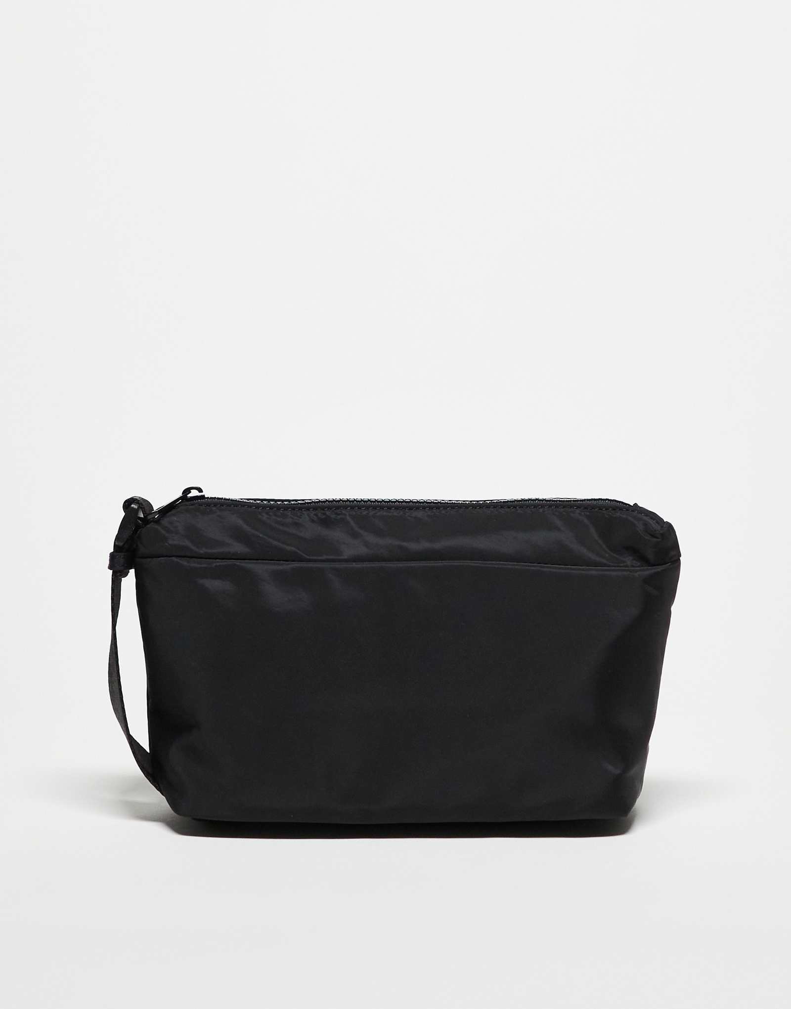 ДИЗАЙНЕРСКАЯ нейлоновая сумка для туалетных принадлежностей ASOS с боковыми регулировками черного цвета 2890₽