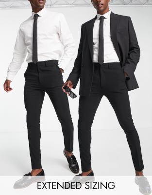 ДИЗАЙНЕРСКИЕ брюки ASOS super skinny smart pants multipack черного цвета