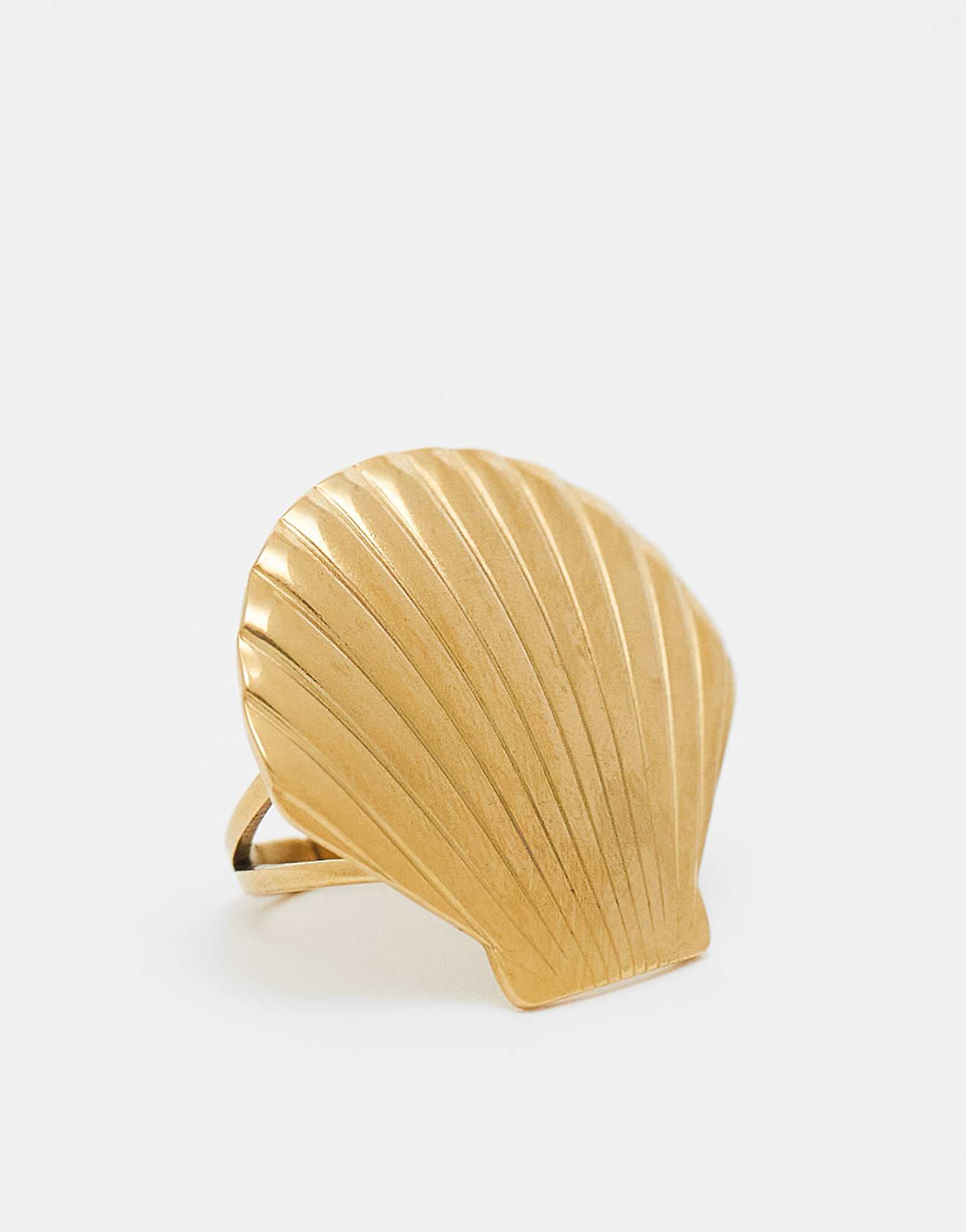 Регулируемое кольцо с большим корпусом из нержавеющей стали Kaiia в золоте 2290₽