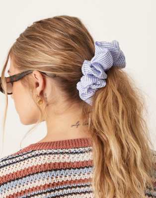 Резинка для волос ASOS DESIGN большого размера в синюю полоску