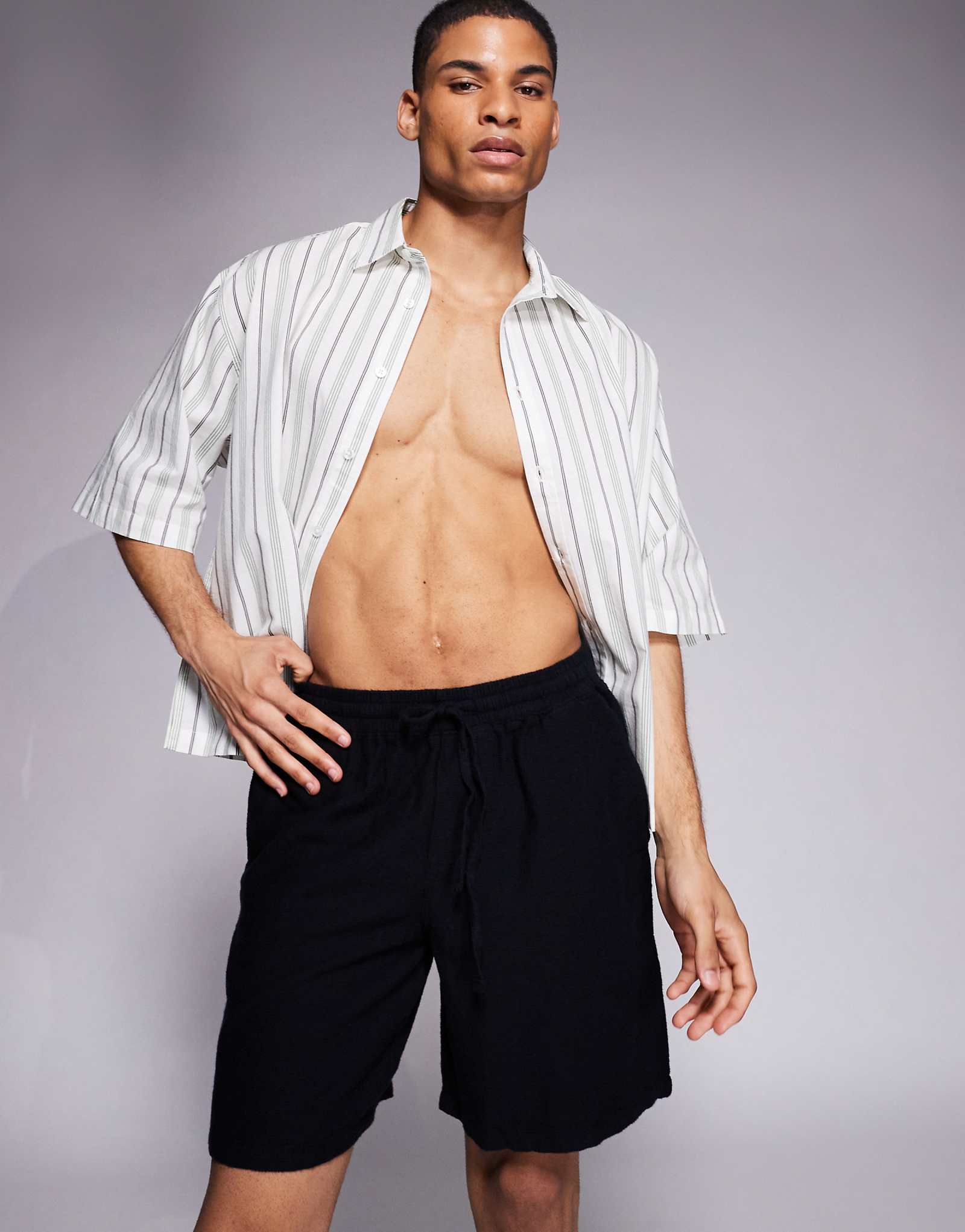 Шорты ADPT из черной текстуры