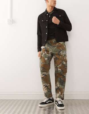 Камуфляжные брюки-карго свободного покроя Aape by A Bathing Ape