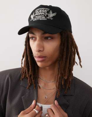 Бейсболка Guess Originals черного цвета