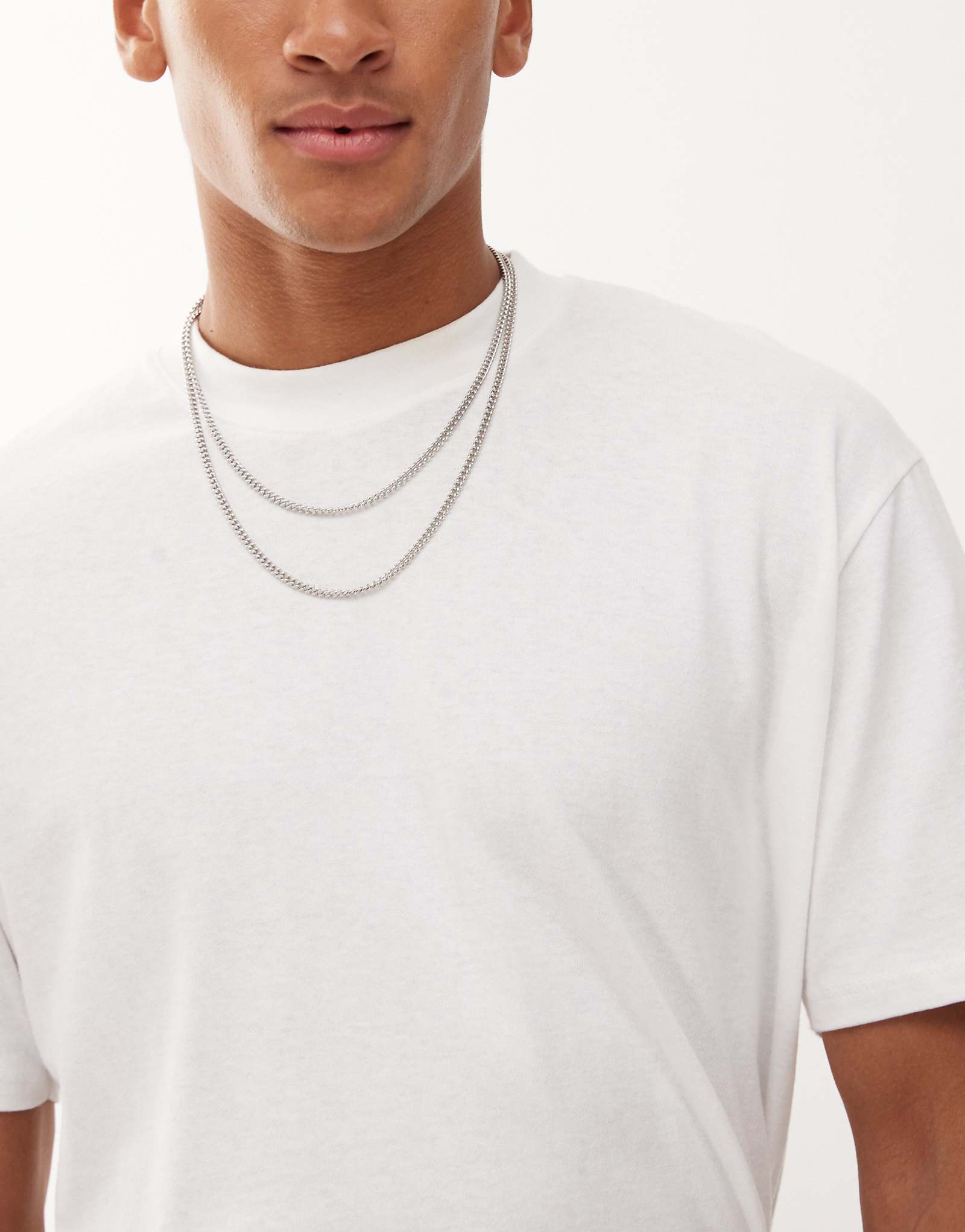 Выцветшие многослойные ожерелья из многорядных цепочек для снаряжения в будущем из серебра 5290₽