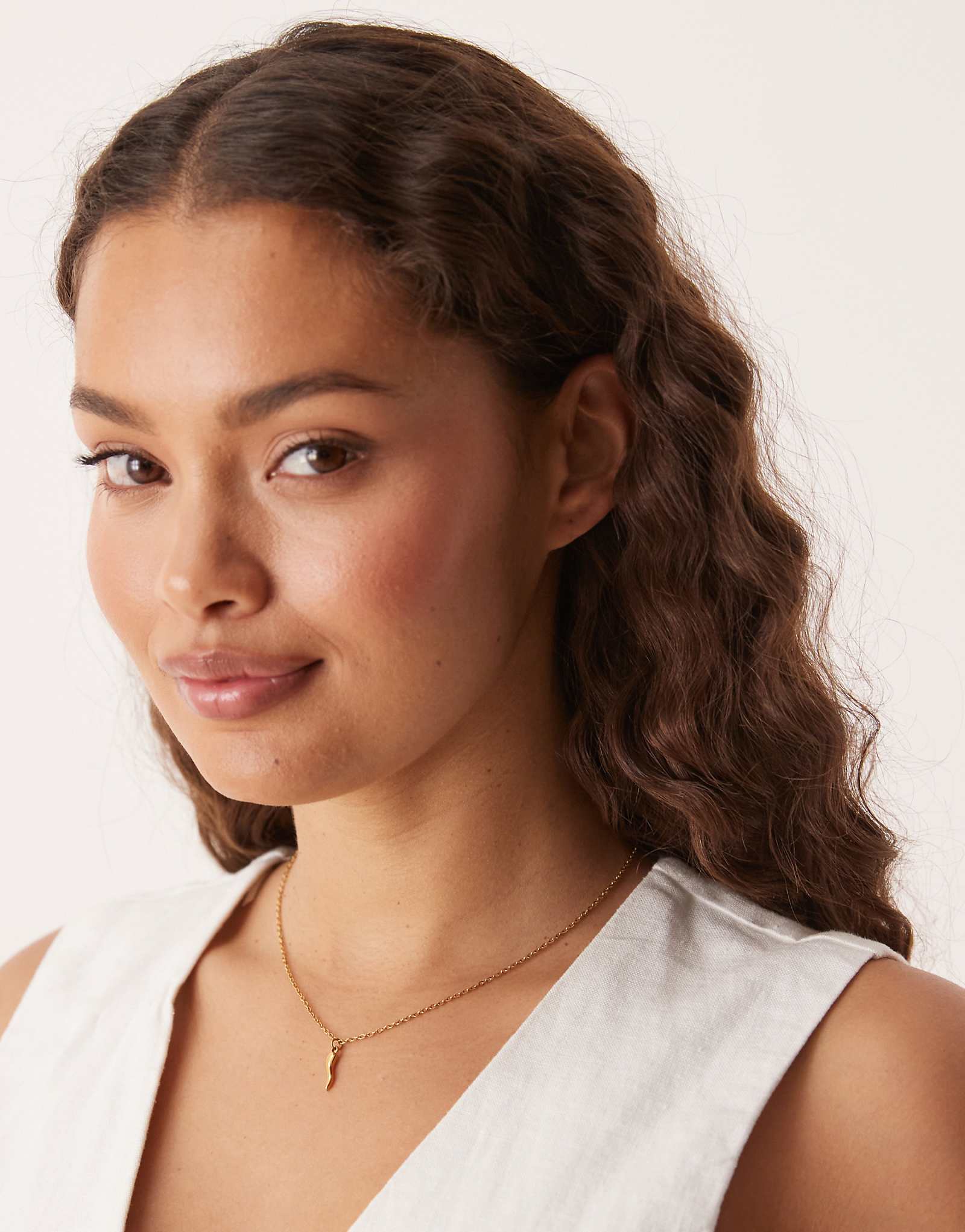 Ожерелье с вишневым кулоном Lost Souls из нержавеющей стали с покрытием из 18-каратного золота