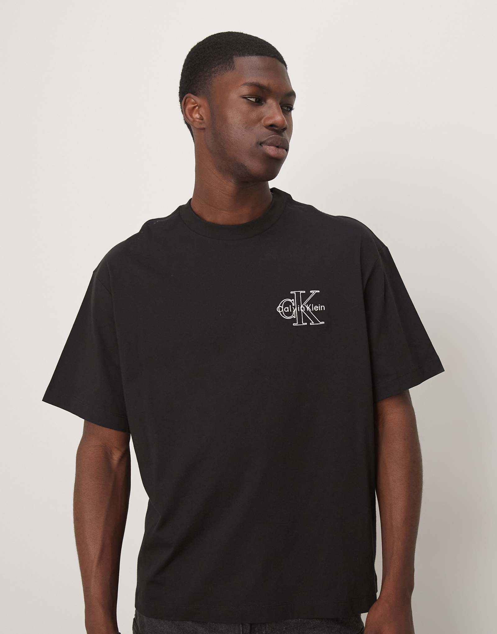 Черная футболка с монологом на груди от Calvin Klein Jeans 9590₽
