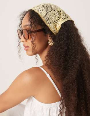 Многоходовой головной платок ASOS DESIGN для вязания крючком из пахты