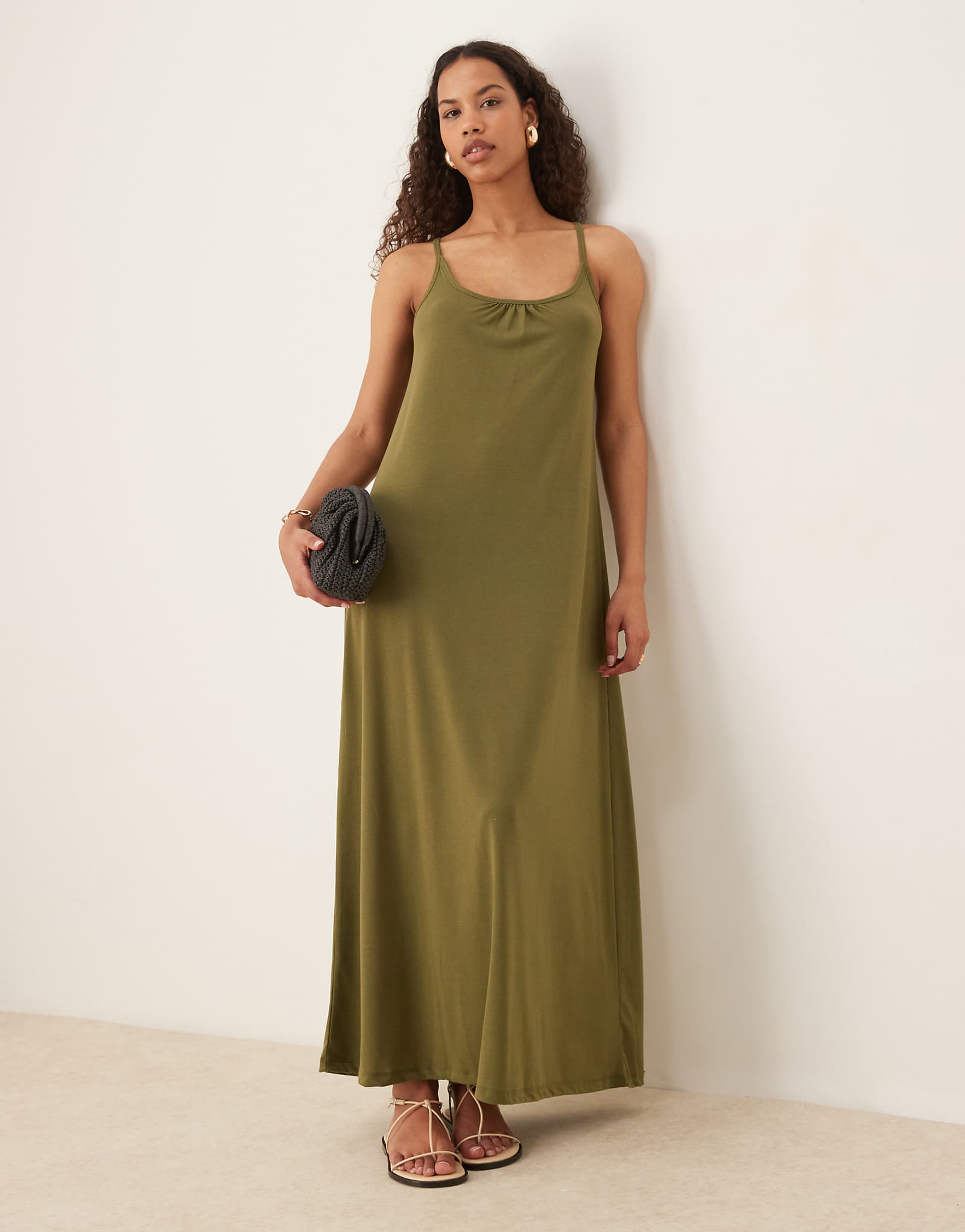 Макси-платье JDY cami цвета хаки 6090₽
