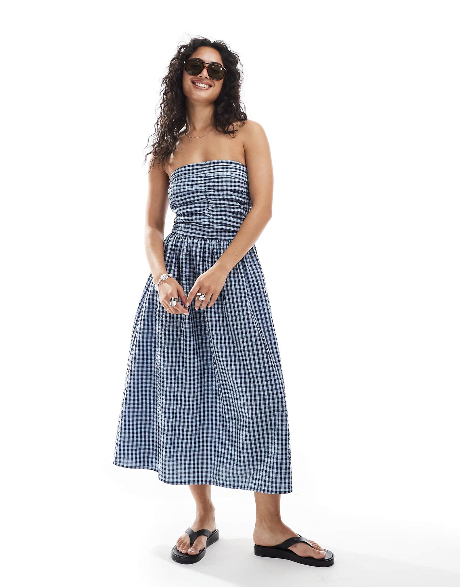 Платье-бандо JJXX в темно-синюю полоску