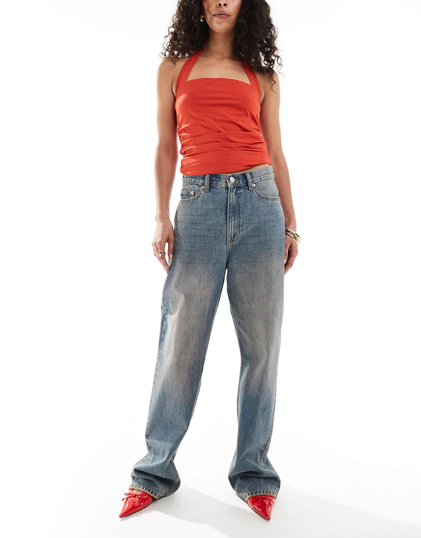 Доктор джинсовые Эхо регулярные Fit прямой ногой в бродячих небоперсик проблемные стирка 19590₽