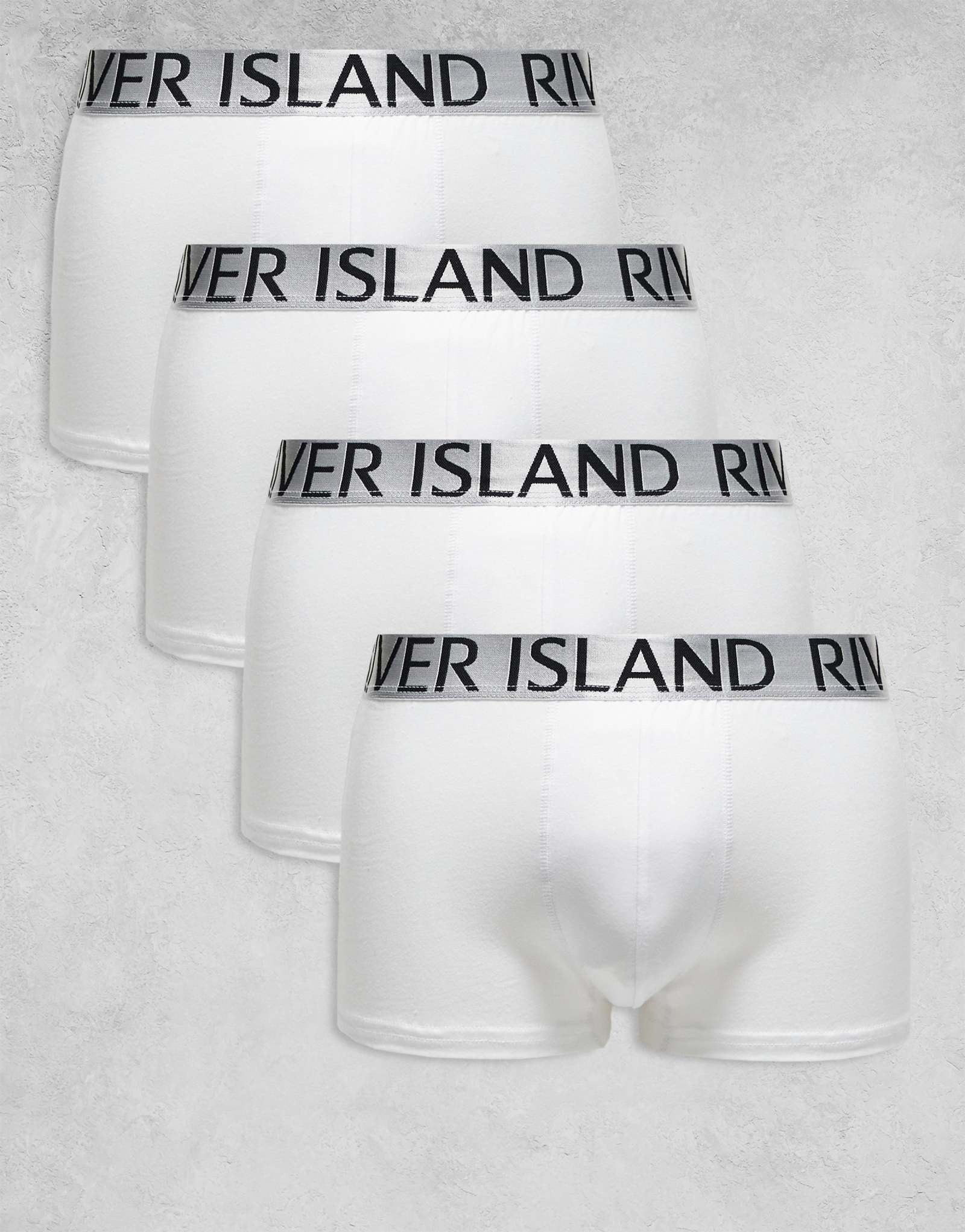 Плавки River Island из 4-х упаковок белого цвета