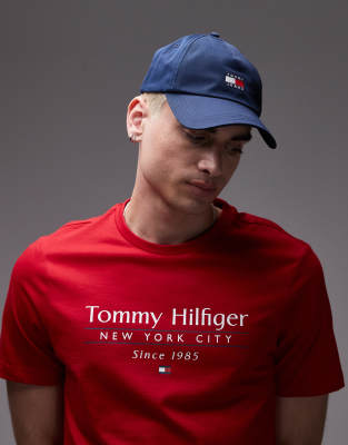 Кепка Tommy Jeans core flag темно-синего цвета