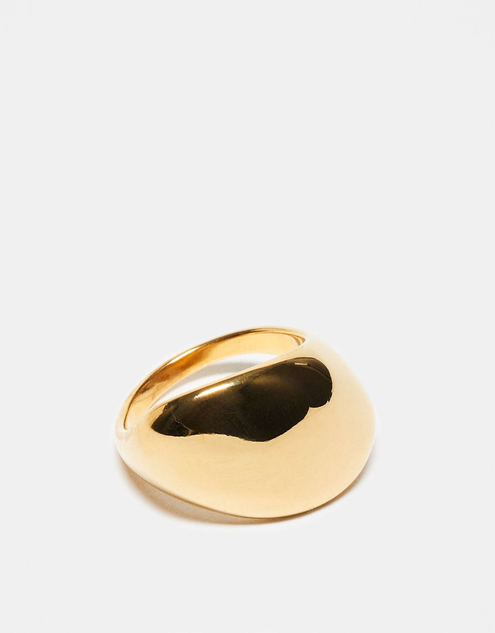 Водонепроницаемое кольцо из нержавеющей стали Topshop Sorena золотого оттенка 2290₽