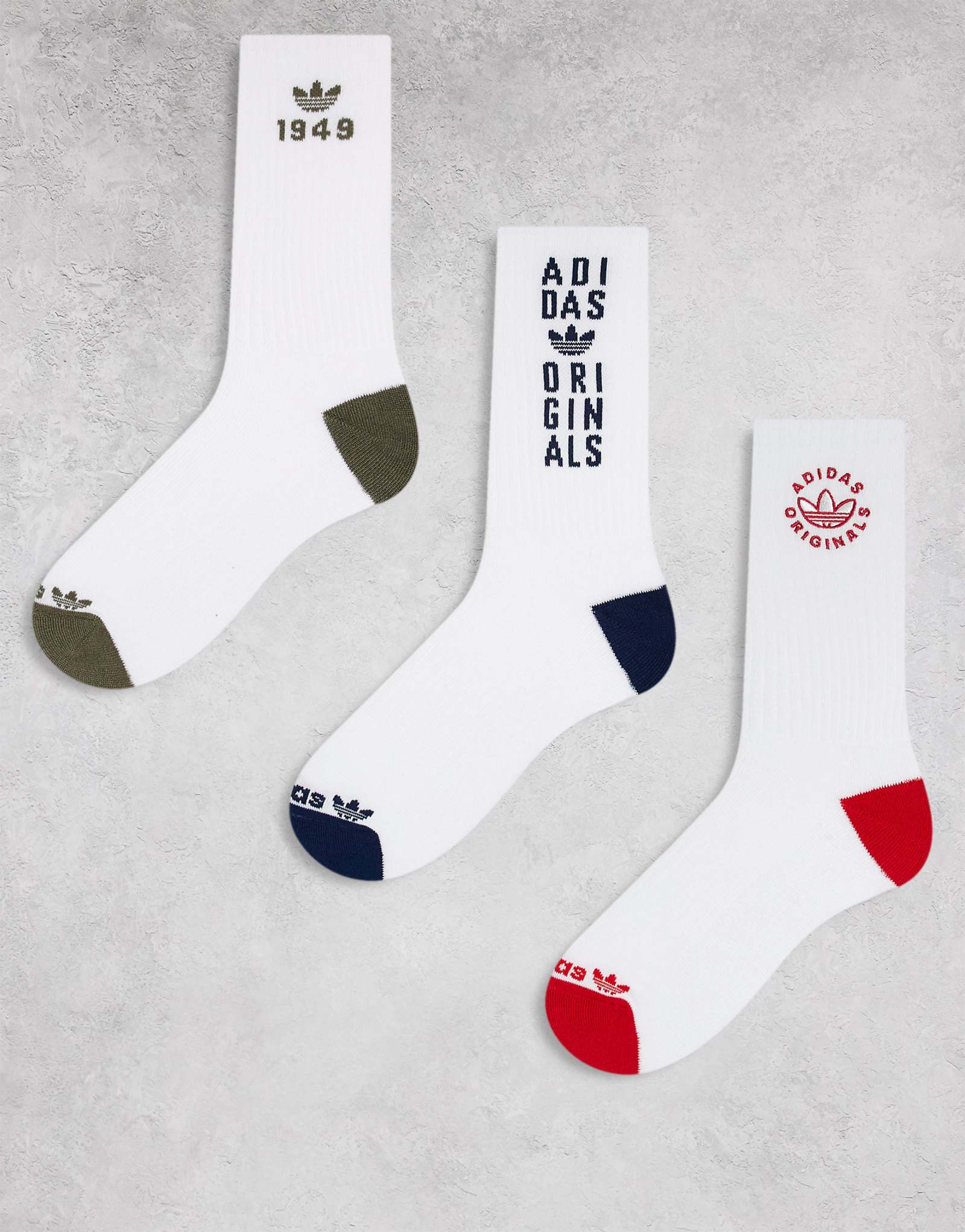 Носки adidas Originals Unisex Energy 20 3 упаковки белого цвета мульти 3490₽