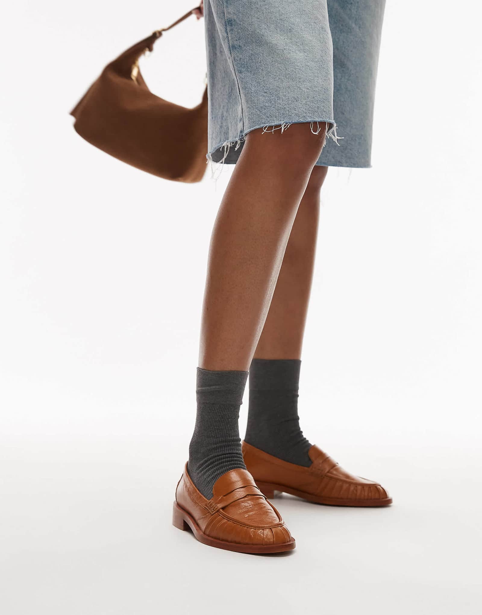 Кожаные мокасины премиум-класса Bronx Next-Wagon цвета ириски