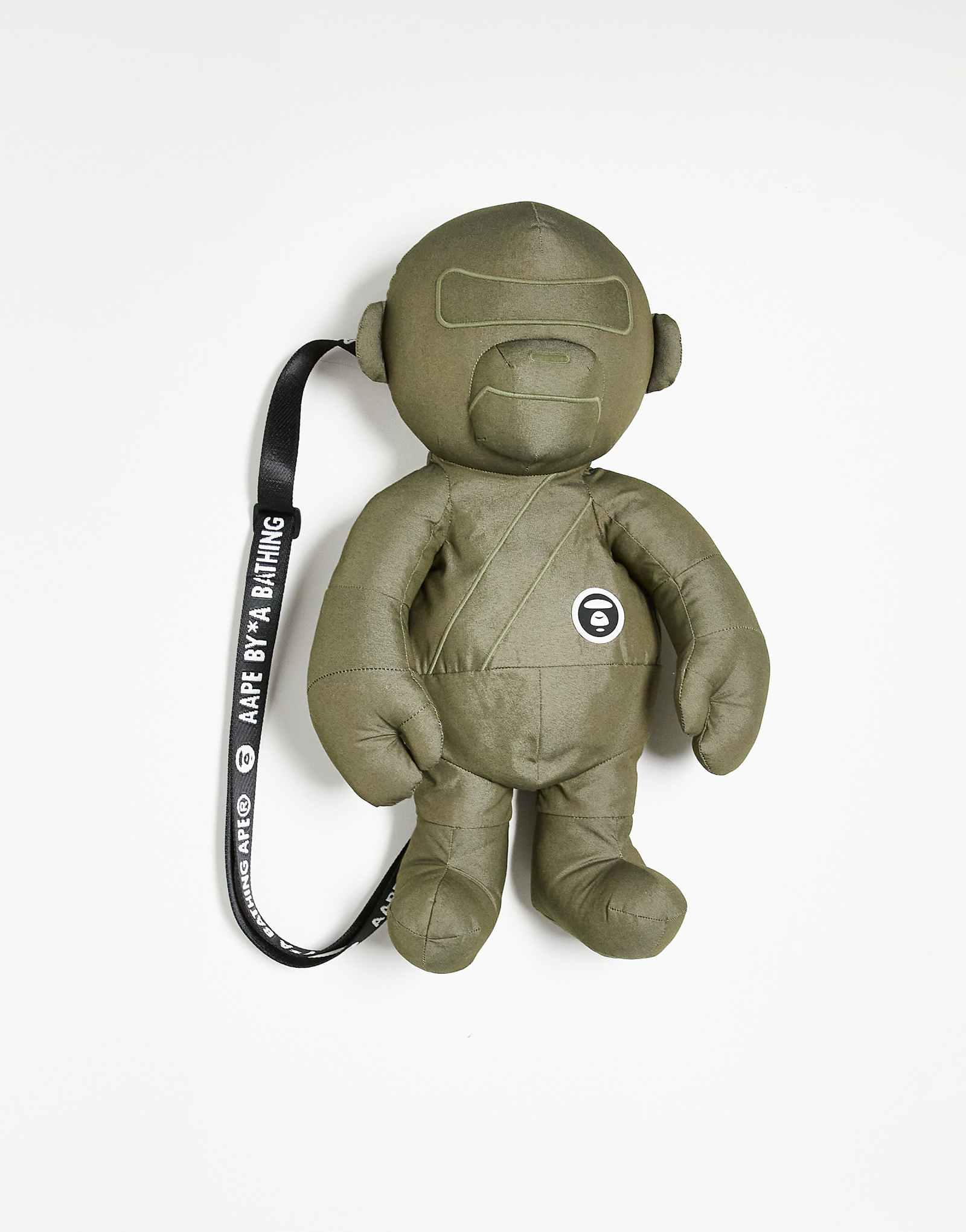 Рюкзак с плюшевым мишкой Aape By A Bathing Ape темно-зеленого цвета хаки 26290₽