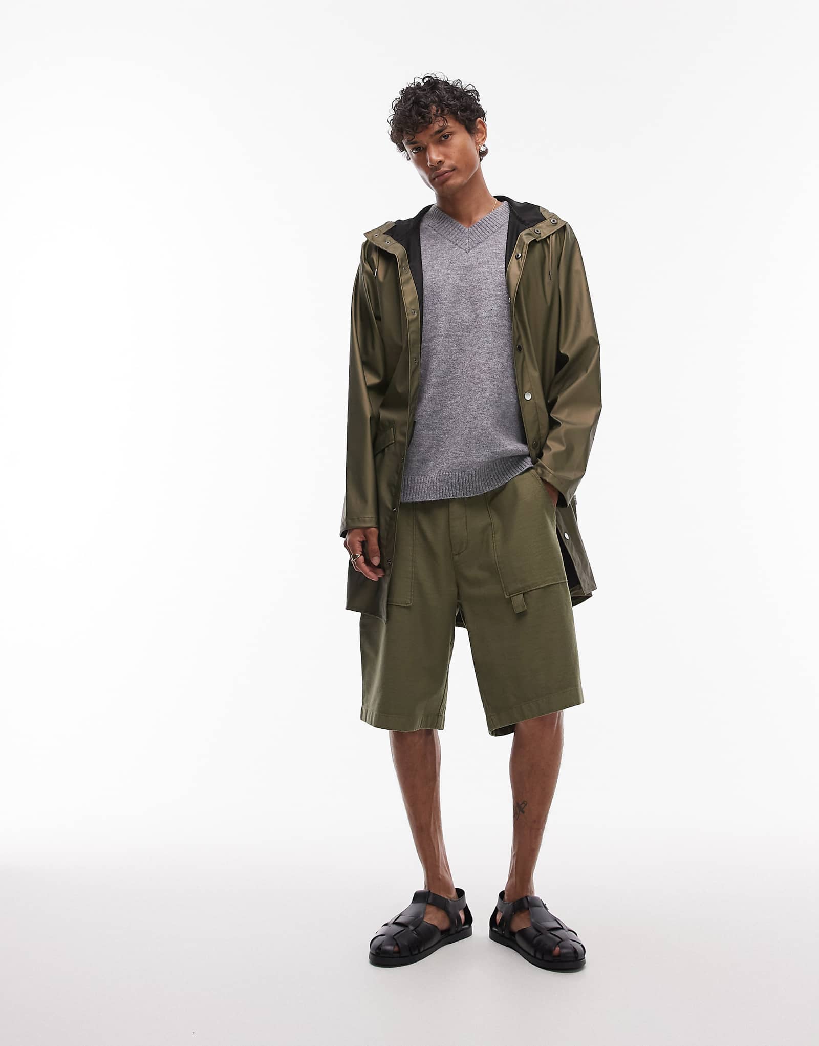 Шорты Allsaints talbot цвета эдемского зеленого 18390₽