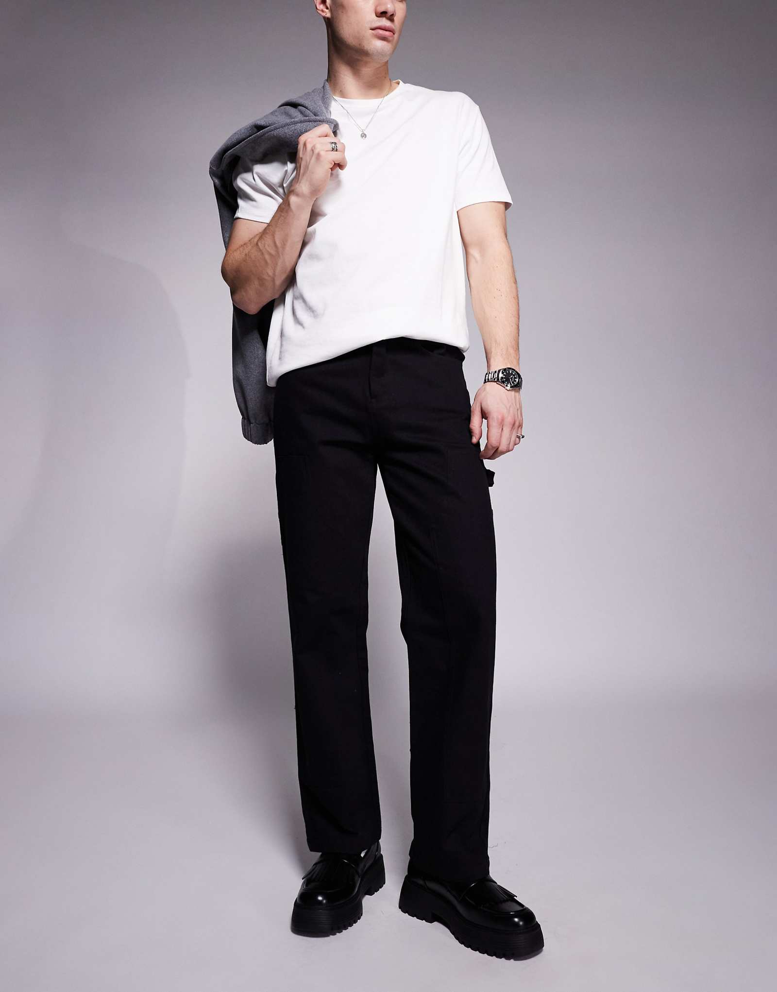 Джинсы Карпентер шестого июня черного цвета 17790₽