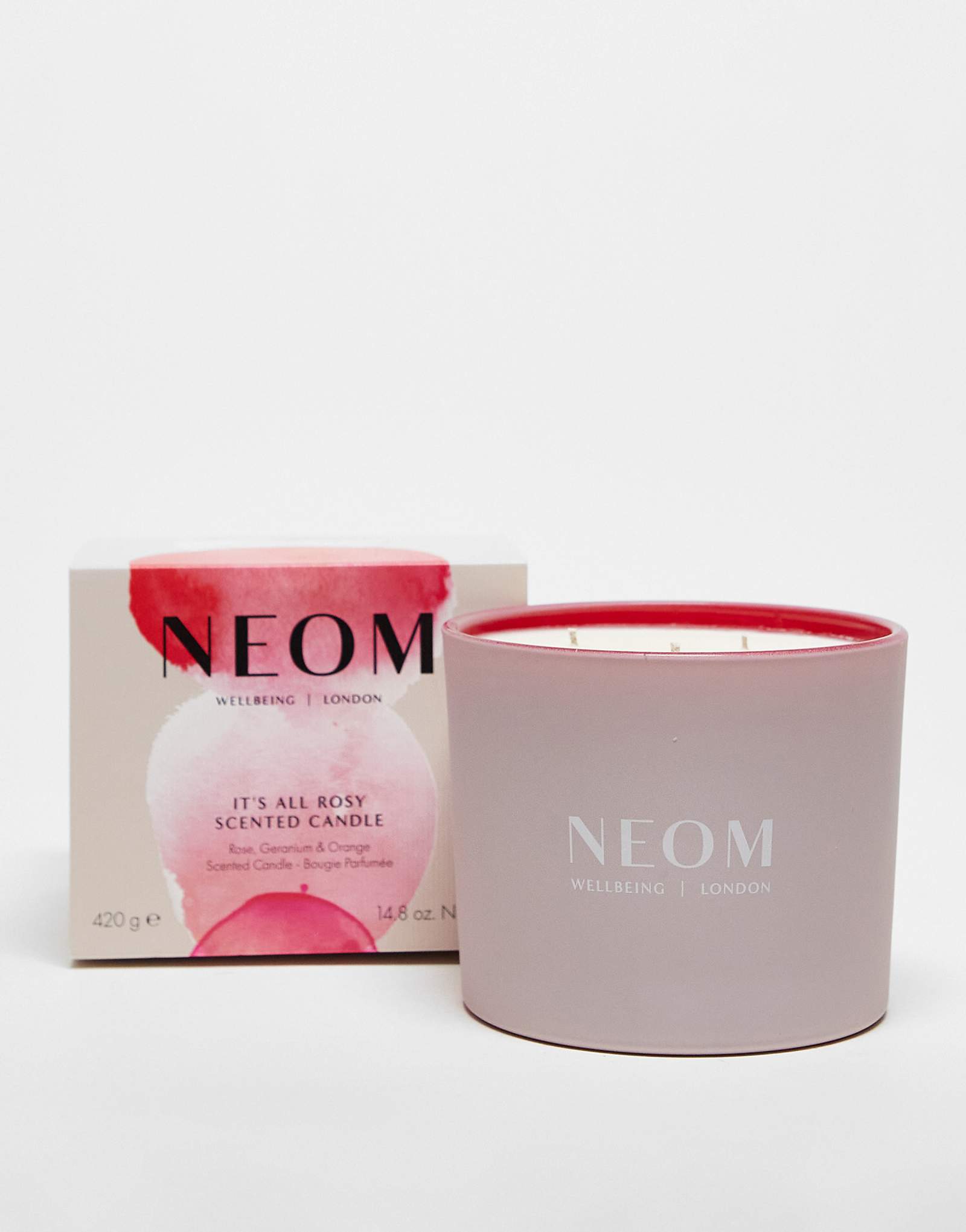 Свеча NEOM It's All Rosy ограниченной серии (3 фитиля)