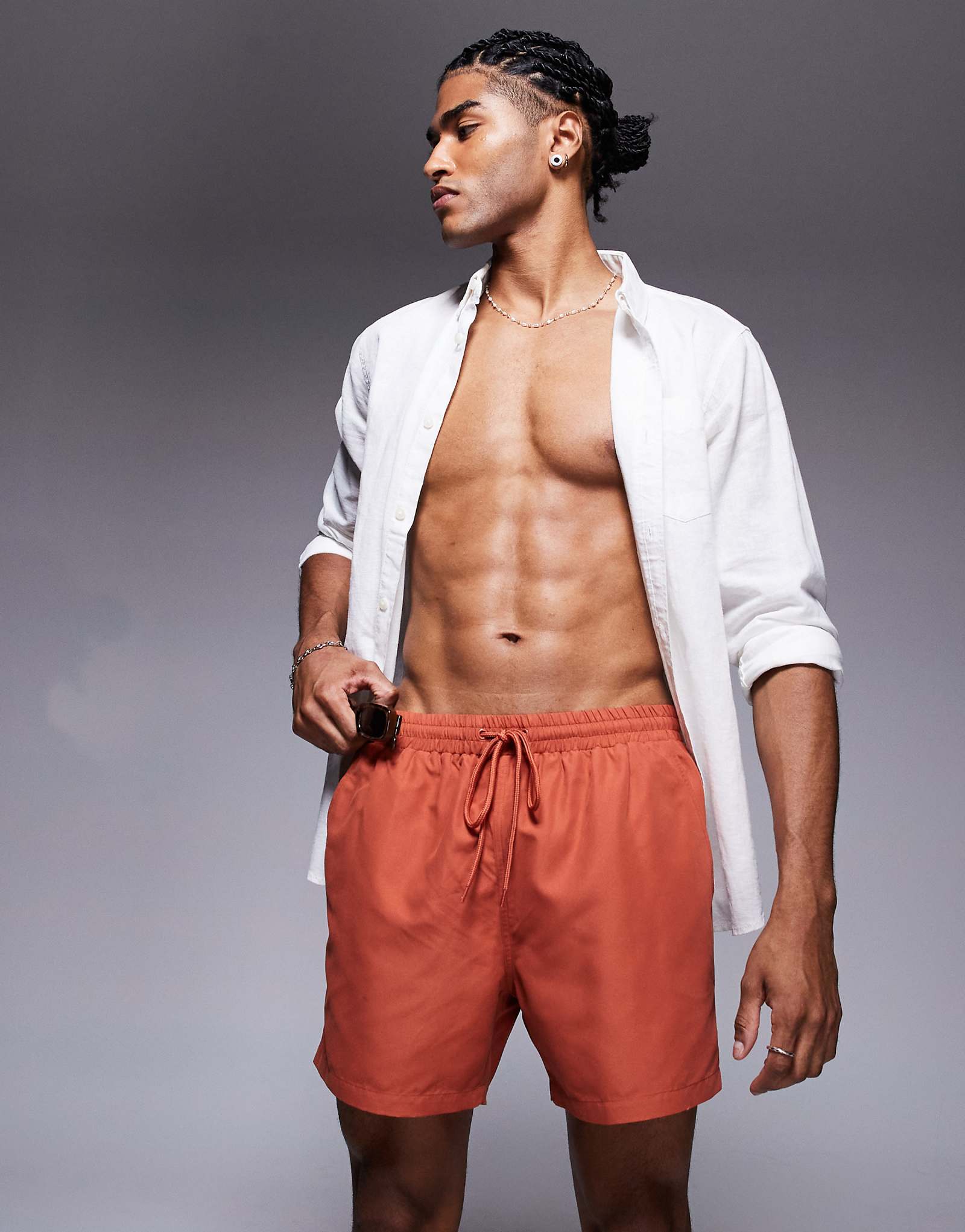 Шорты для плавания на Южном пляже цвета ржавчины 3990₽