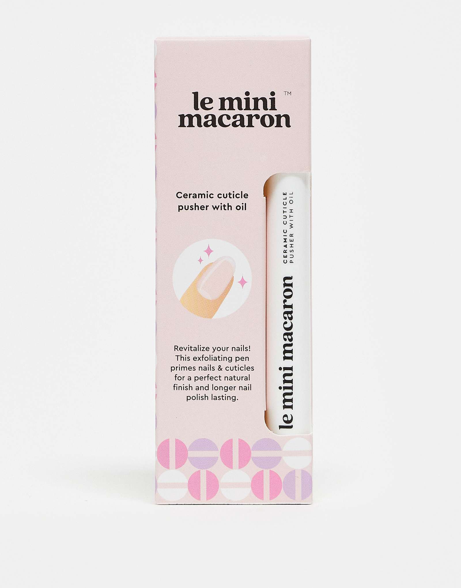 Керамический толкатель для кутикулы Le Mini Macaron с маслом