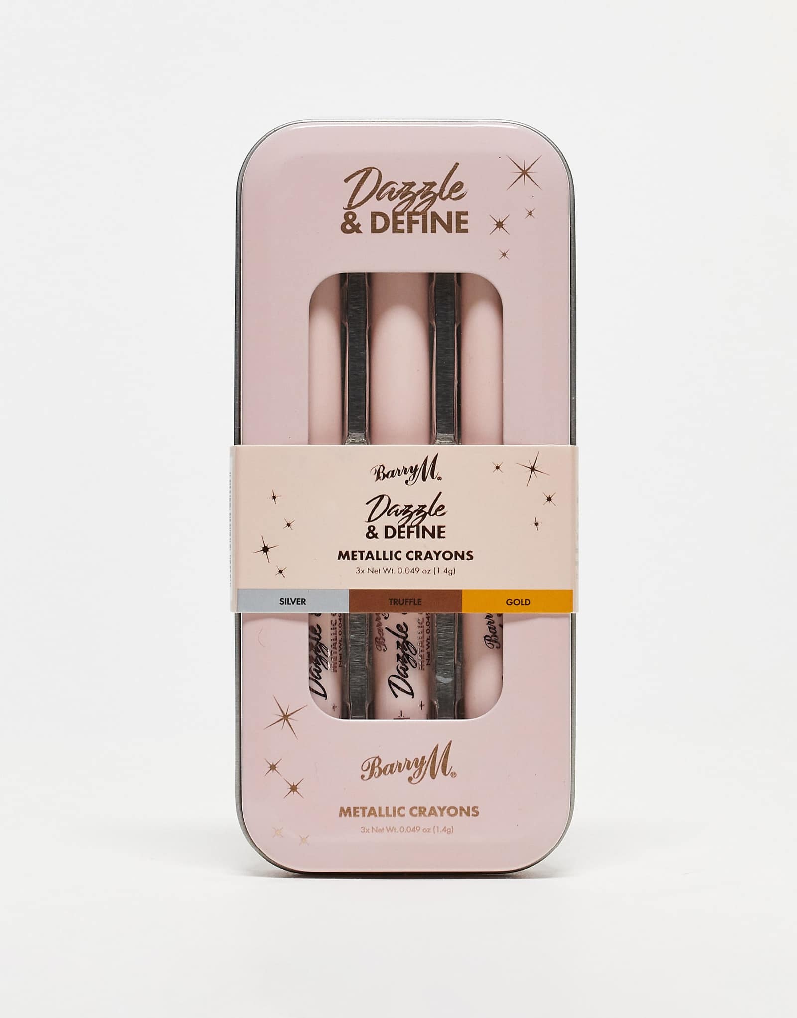 Цветные карандаши Barry M Dazzle -Define Metallic - Нейтральные металлические оттенки 2390₽