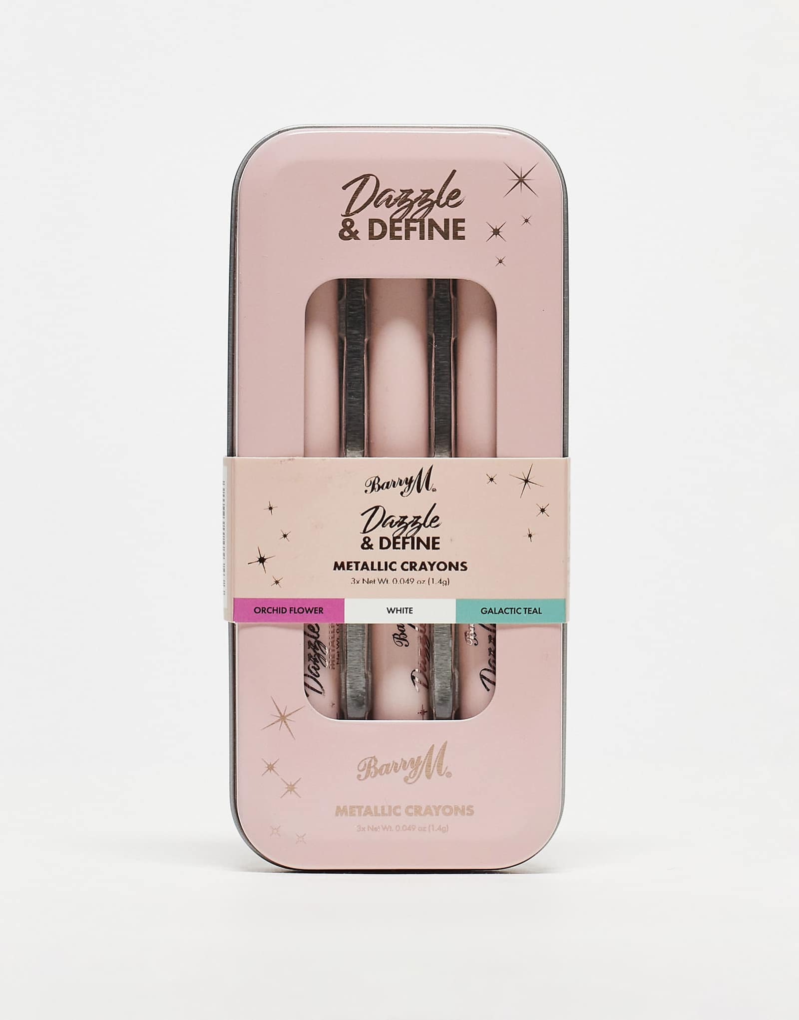 Цветные карандаши Barry M Dazzle -Define Metallic - Яркие металлические карандаши