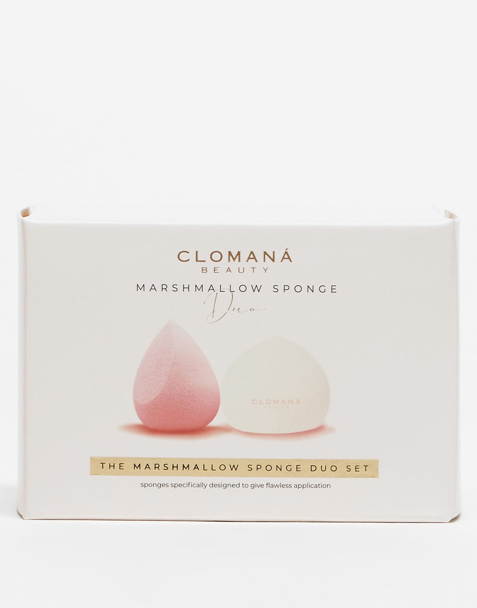 Дуэт губок для макияжа Clomana Beauty Marshmallow