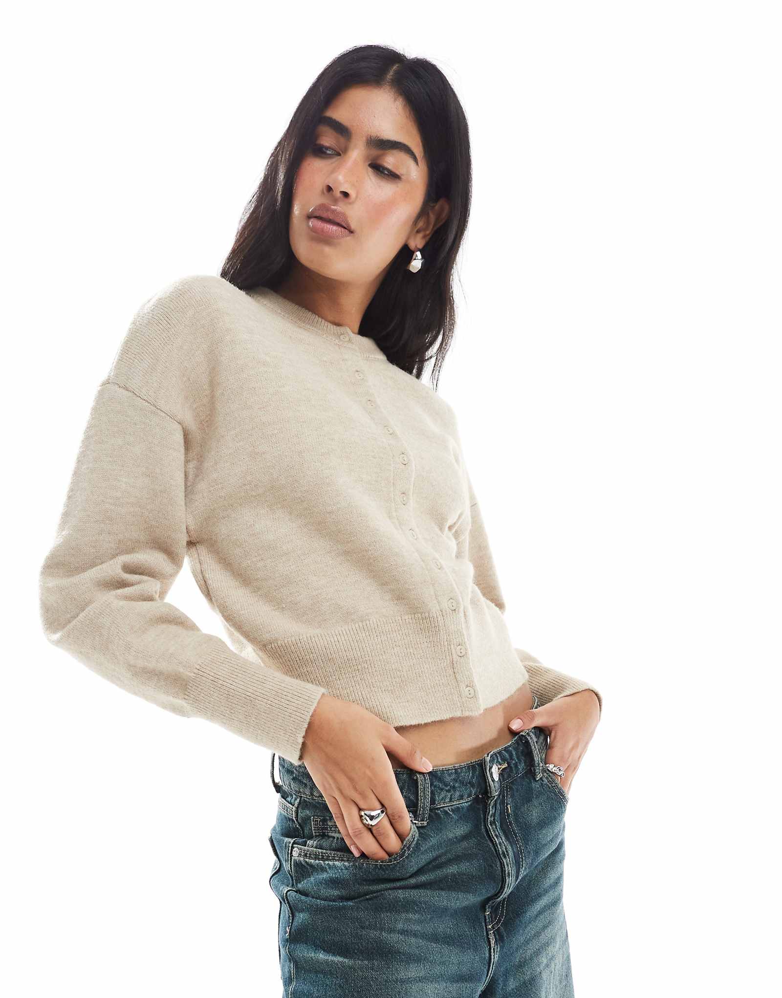 Кардиган с приталенной талией Daisy Street из овса 10590₽