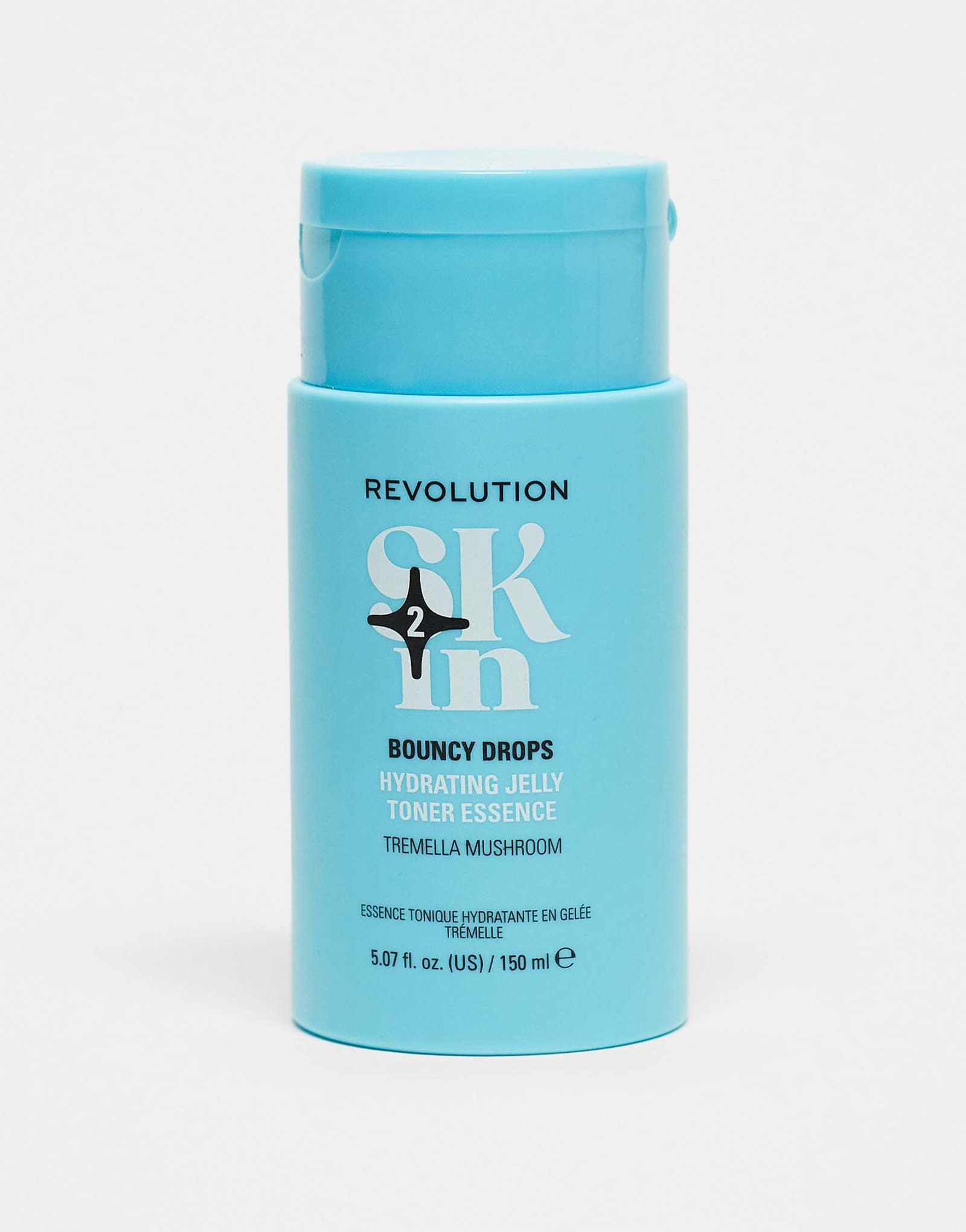 Revolution Skin Bouncy Drops Увлажняющий желейный тонер с грибами Тремеллы, эссенция 150 мл