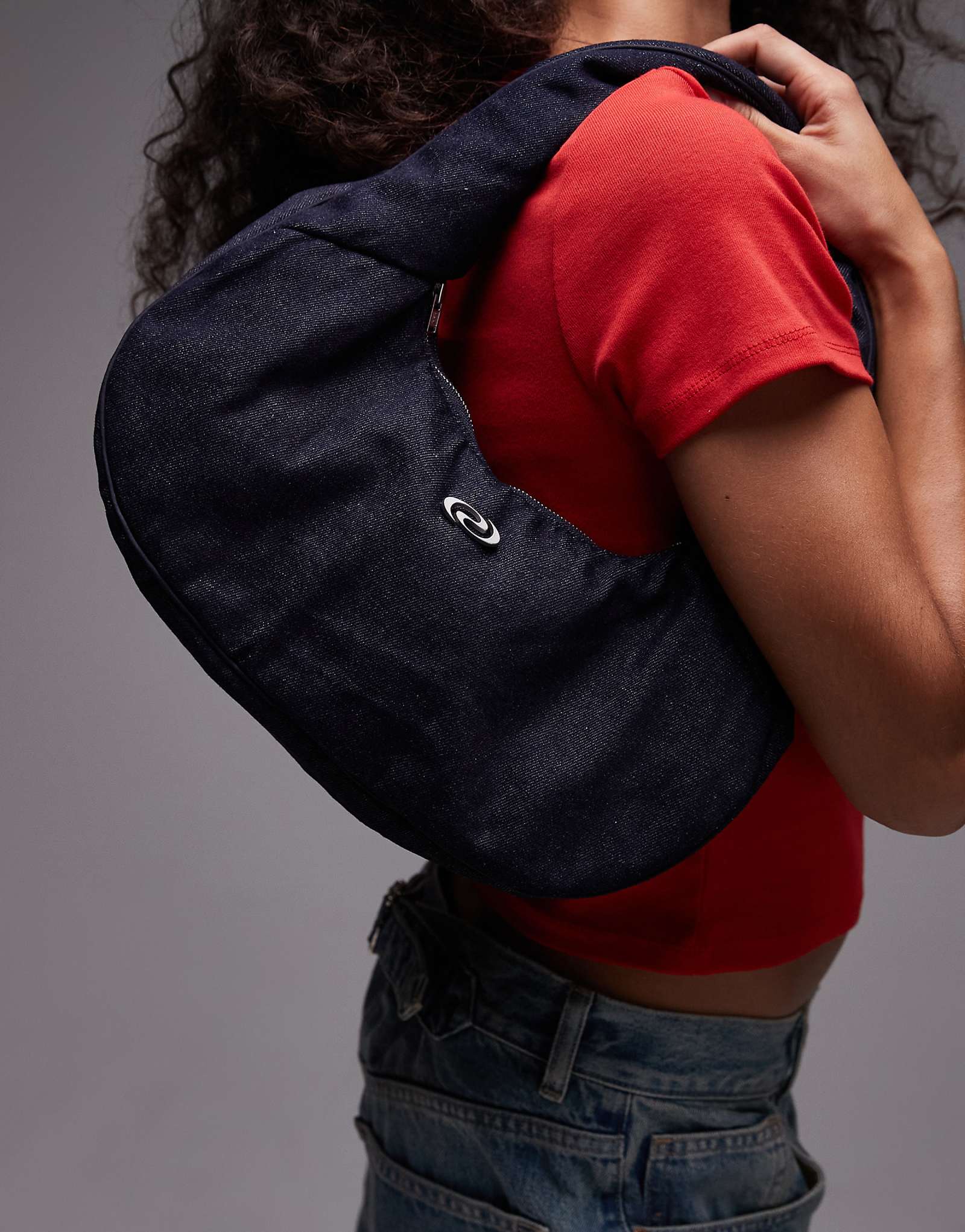 Сумка через плечо Resume с логотипом цвета индиго