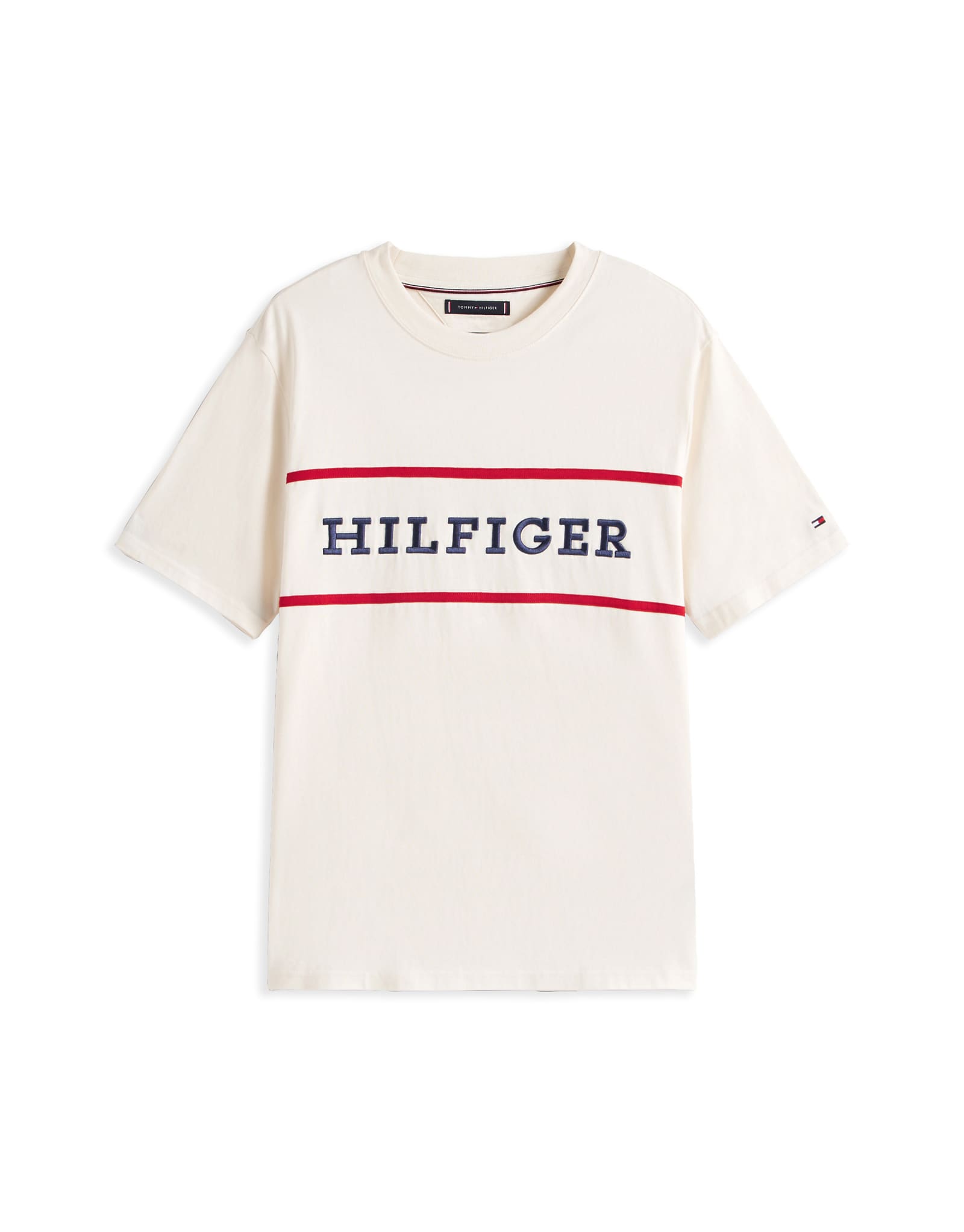 Футболка Tommy Hilfiger americana с цветными блоками белоснежного цвета 16490₽