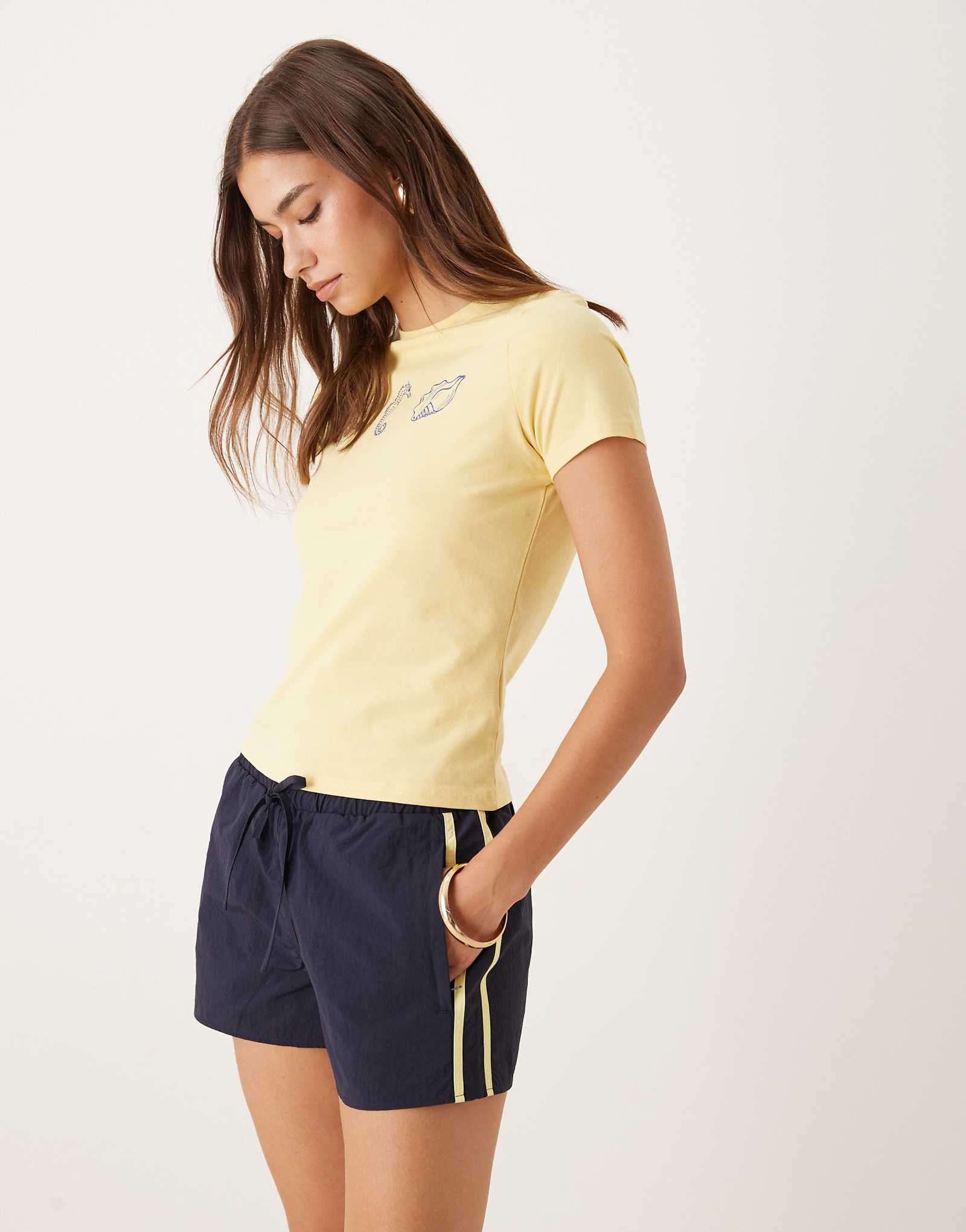 Шорты для бега Motel riu темно-синего цвета 11990₽