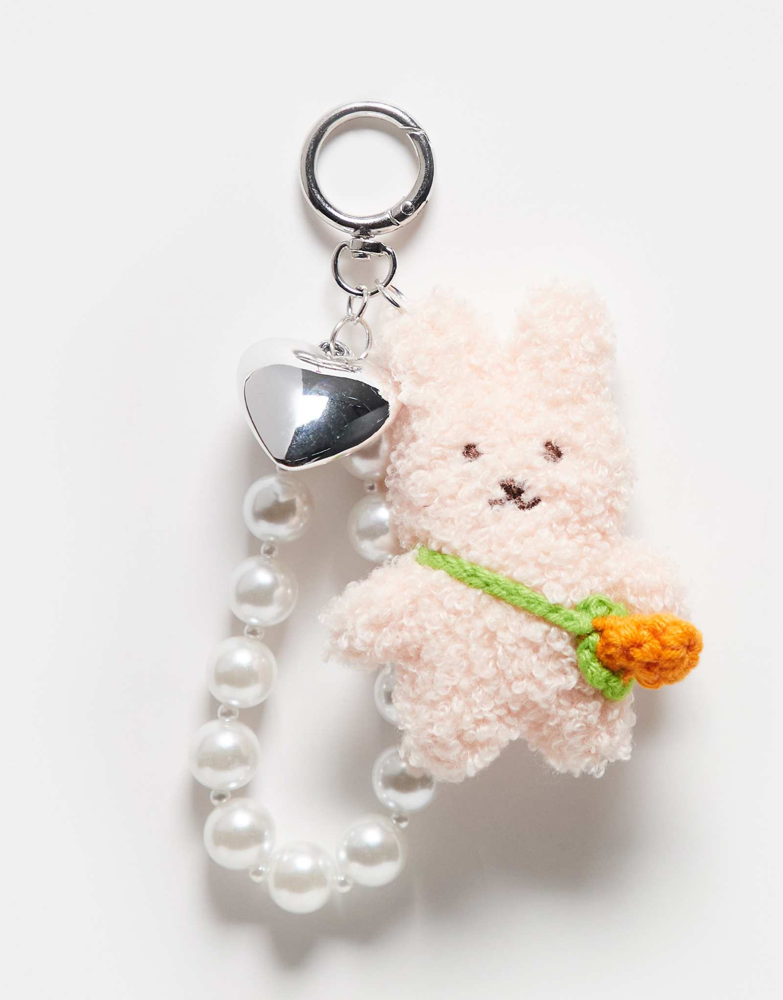 Эксклюзивная сумка-зайчик на цепочке с жемчугом Kaiia в мульти-цвете 4290₽