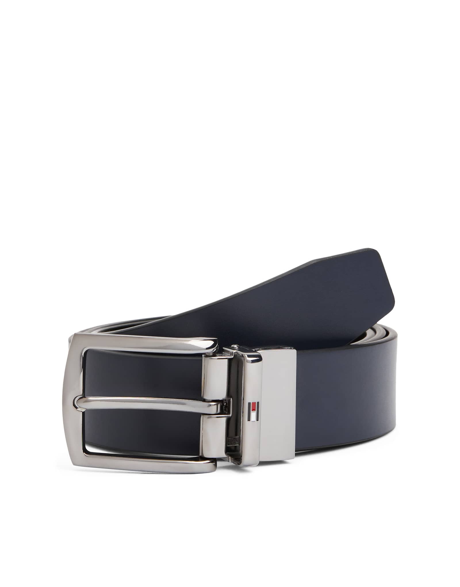 Кожаный ремень Tommy Hilfiger denton черного цвета