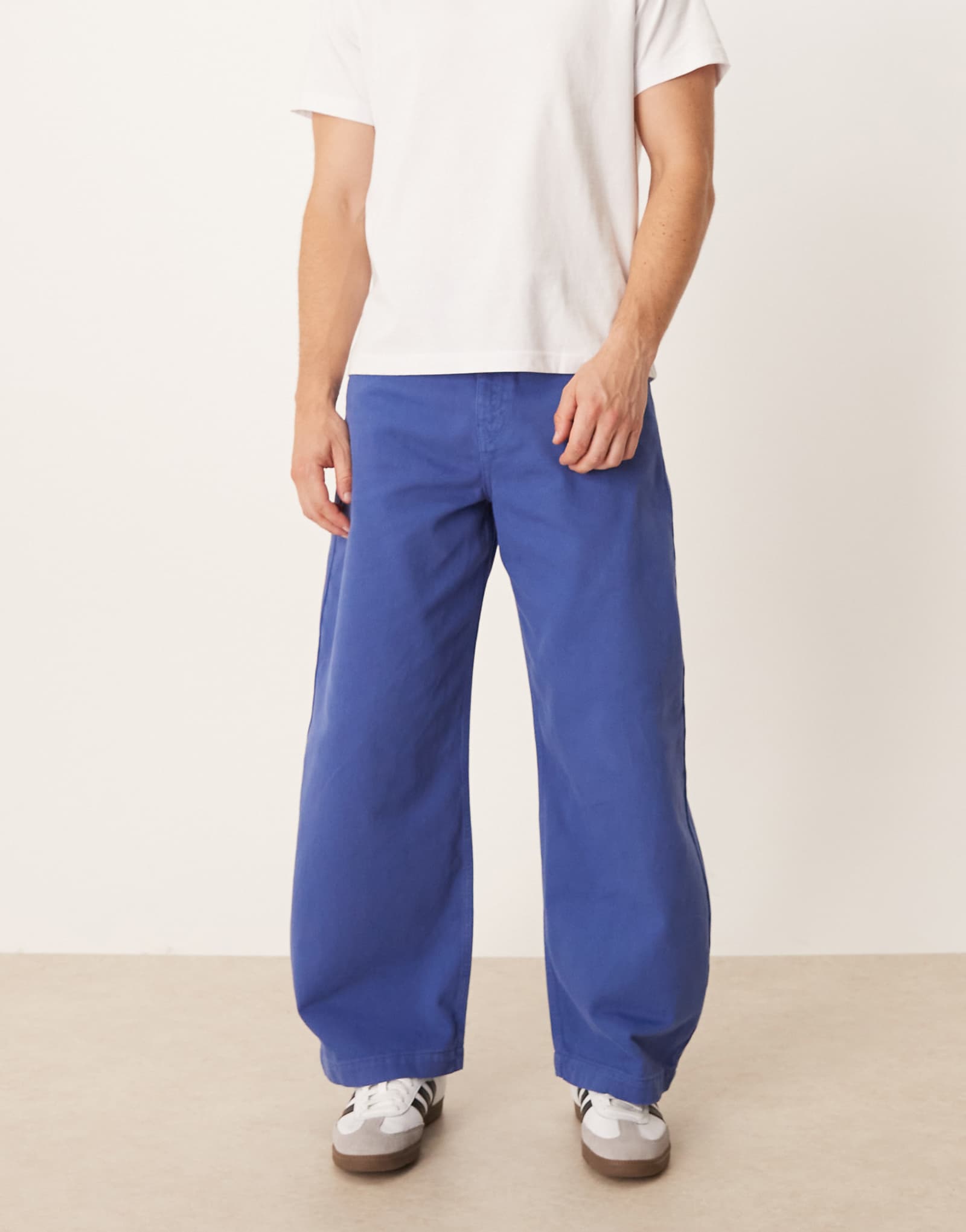 Брюки-бочонки ASOS DESIGN синие 9090₽