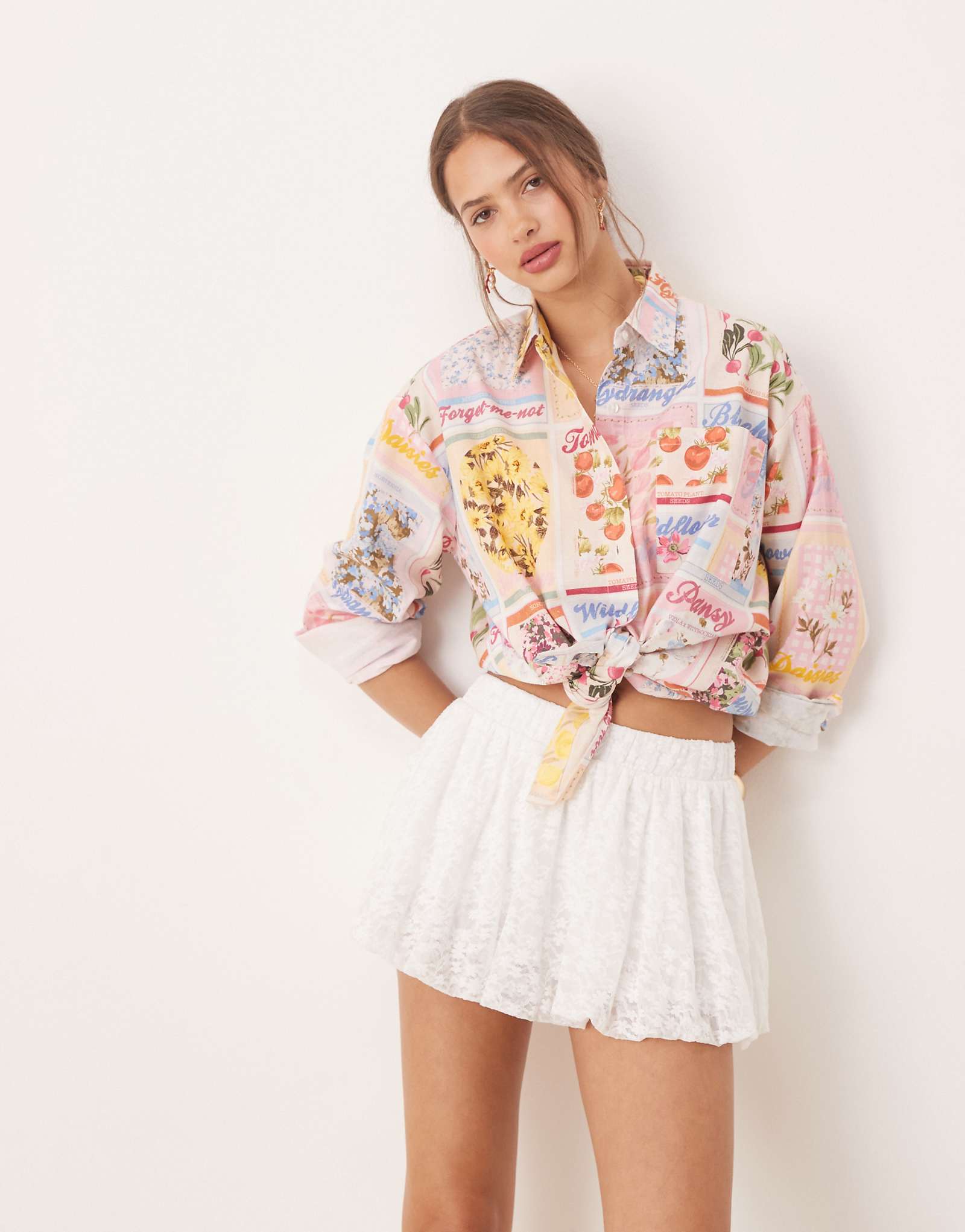 Кружевная мини-юбка-пузырь Мисс Селфридж 6690₽