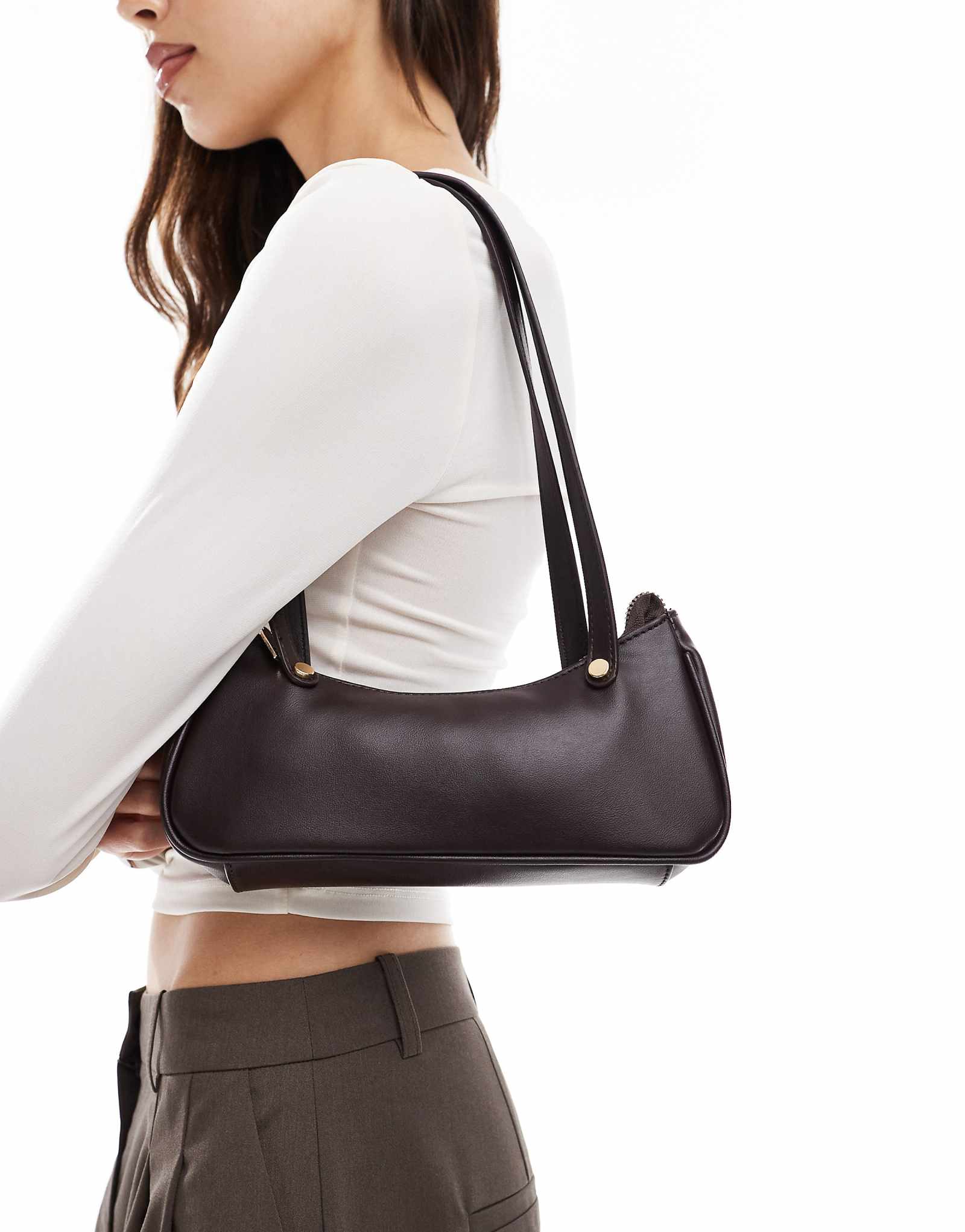 Сумка через плечо My Accessories темно-бордового цвета