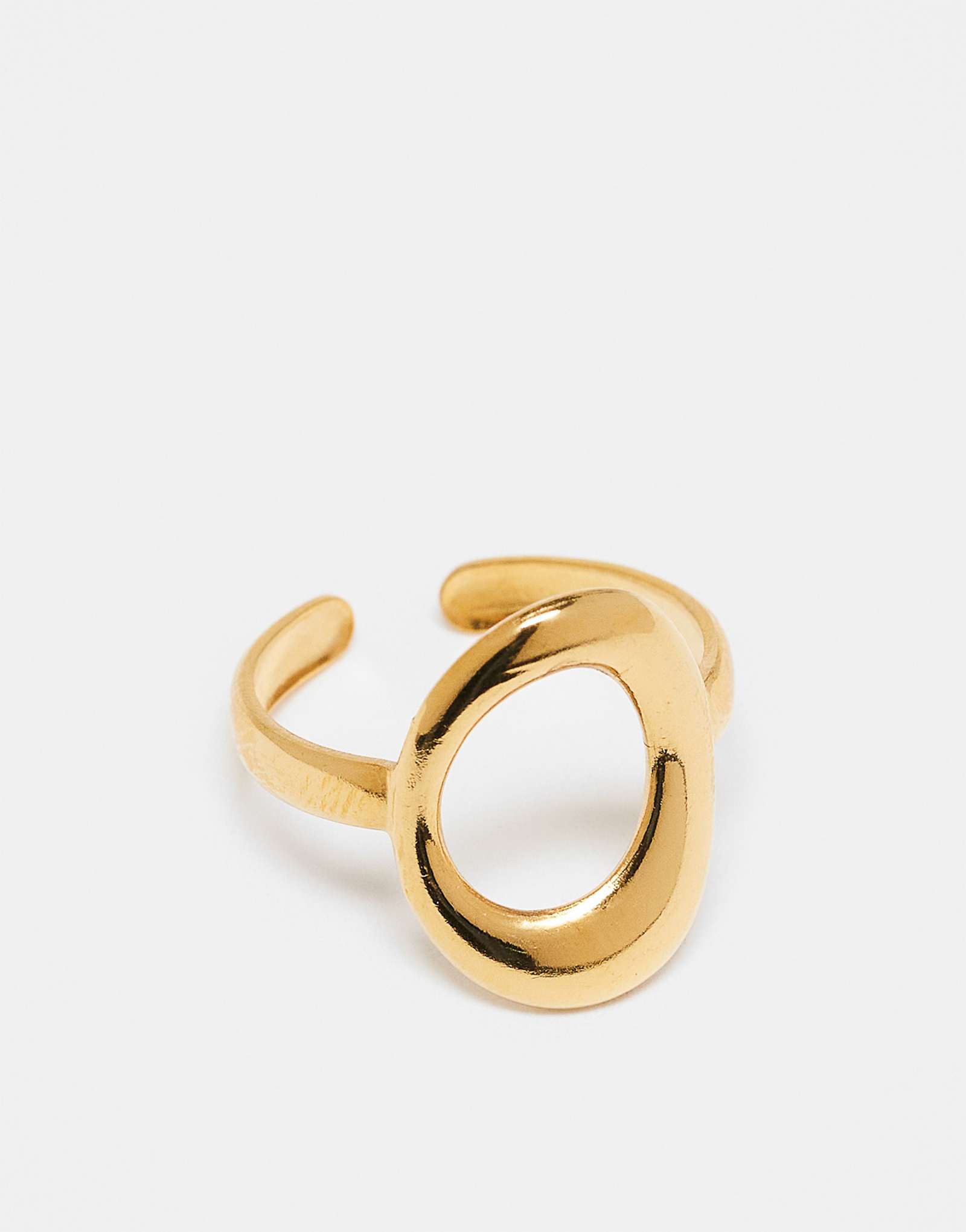 Регулируемое кольцо с вырезом для потерянных душ из нержавеющей стали с покрытием из 18-каратного золота 3890₽