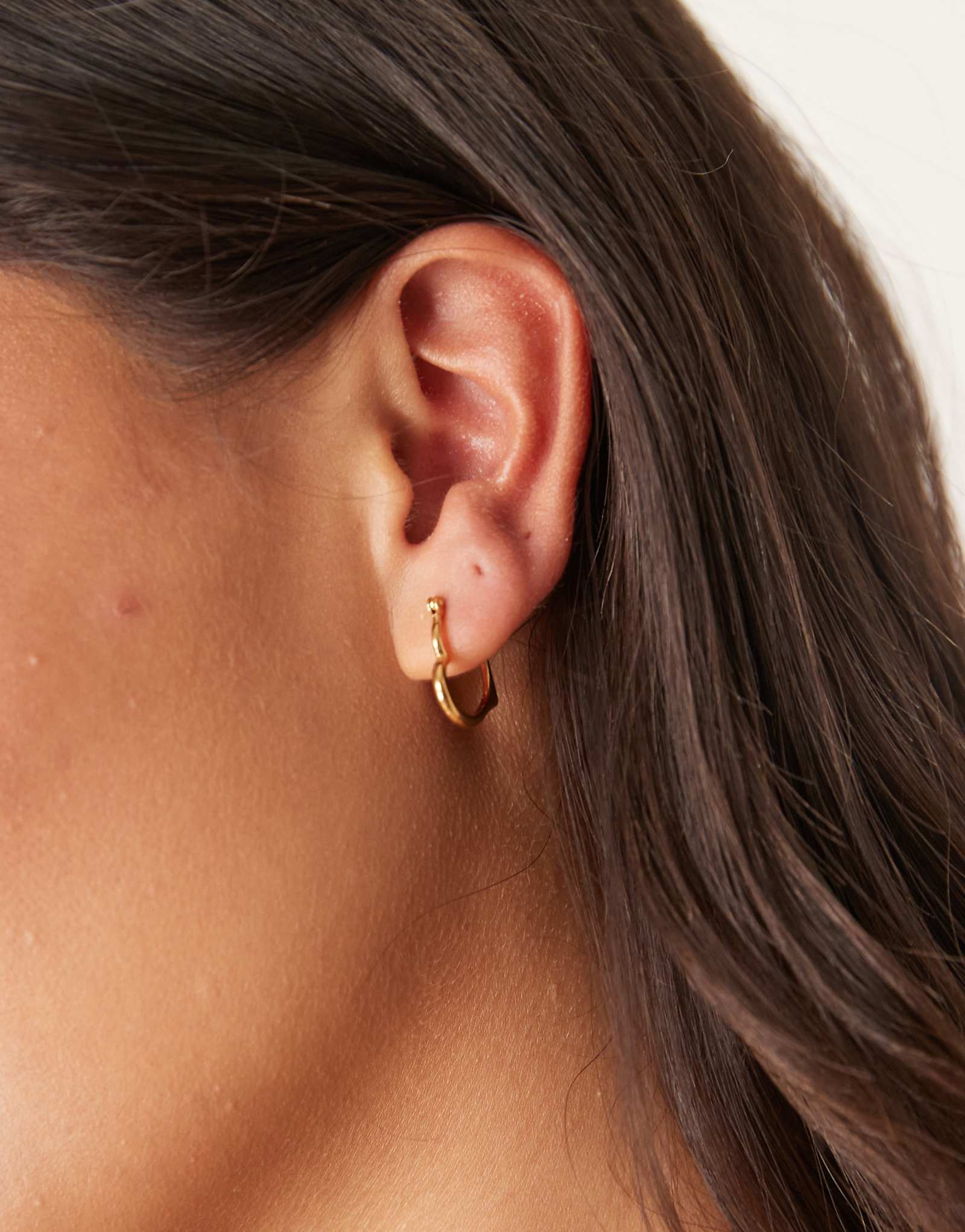 Серьги-кольца в форме сердца из 18-каратного золота vermeil из золота Seol + Gold