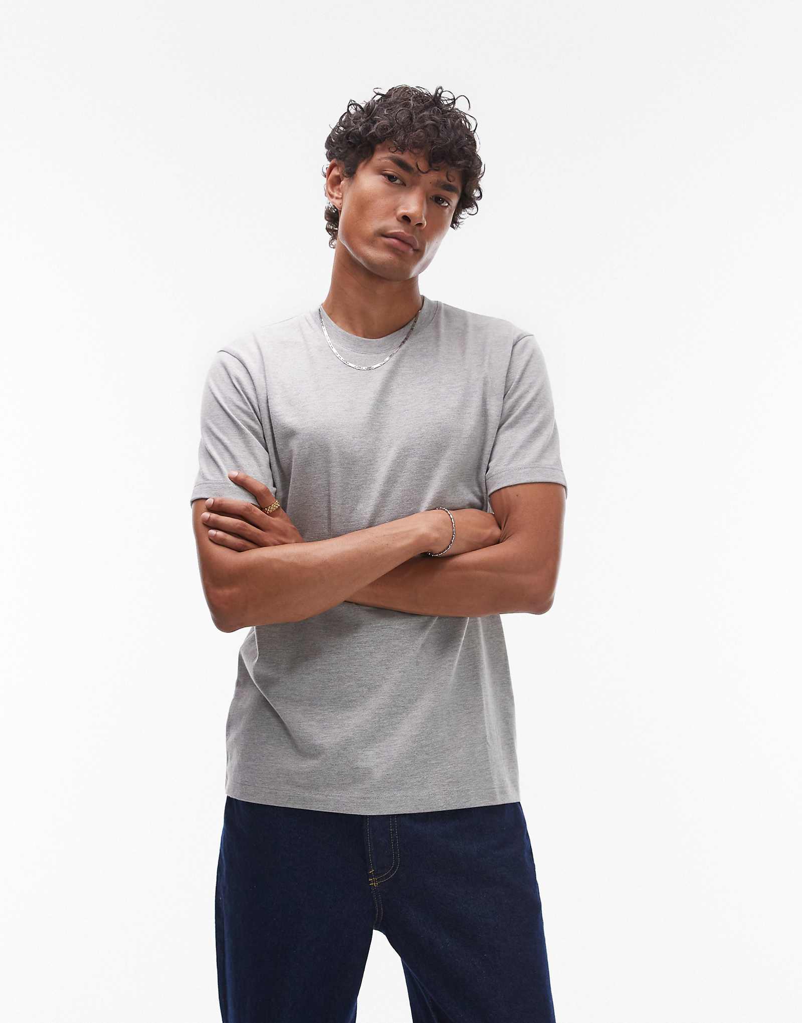 Футболка Topman regular fit из серого вереска 3090₽