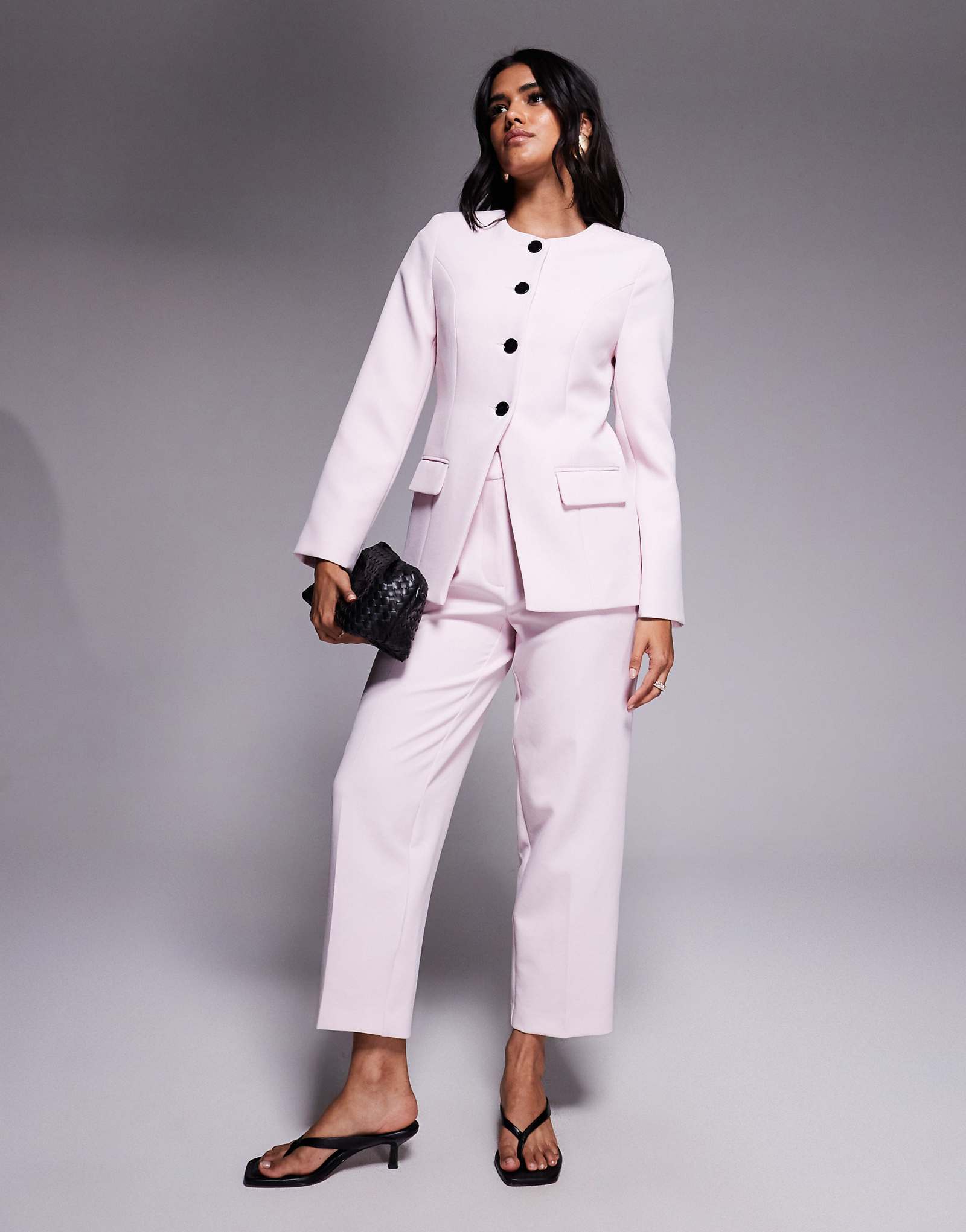 Прямые брюки River Island бледно-розового цвета - часть комплекта 15290₽