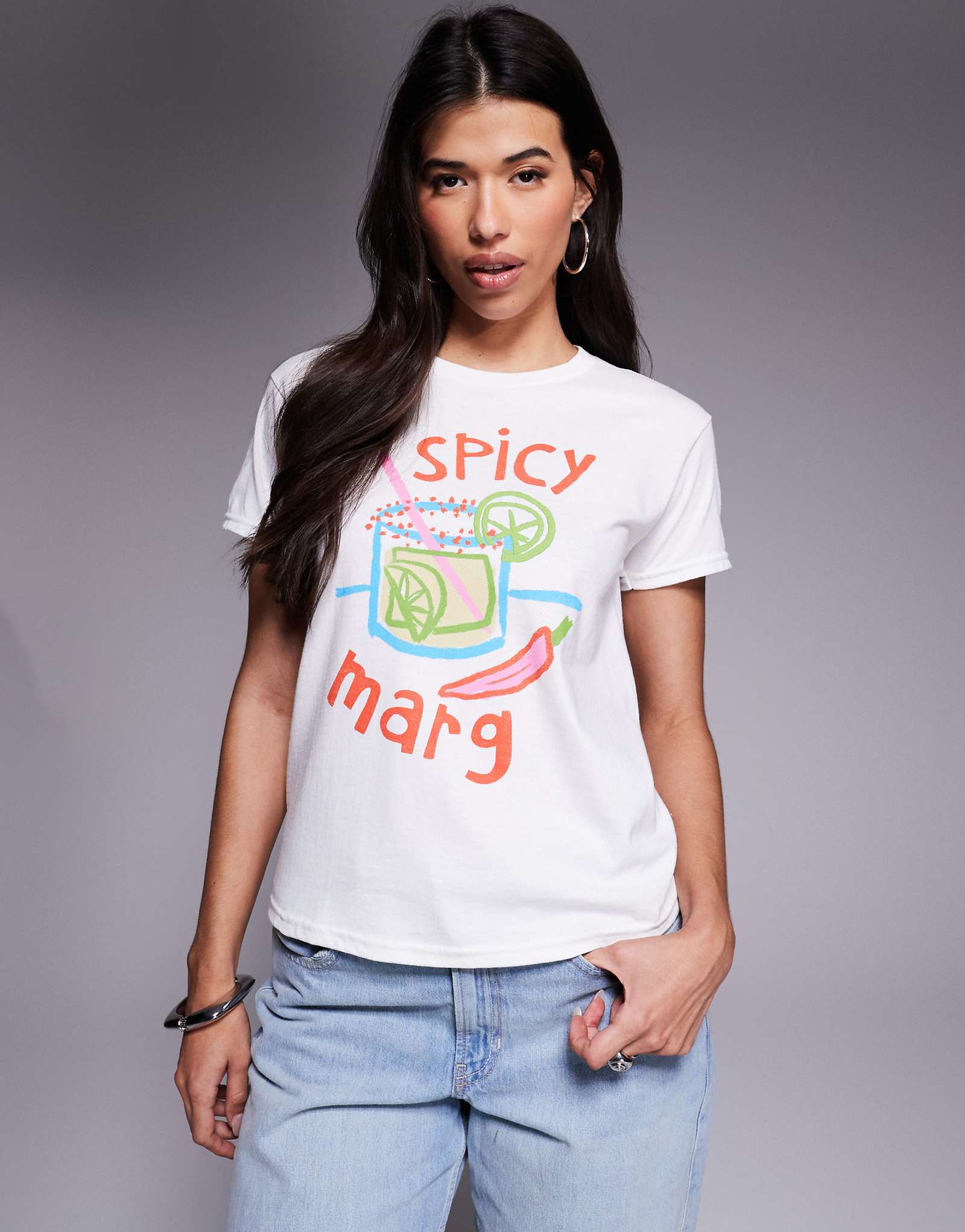 Футболка River Island Spicy Marg белого цвета 8190₽