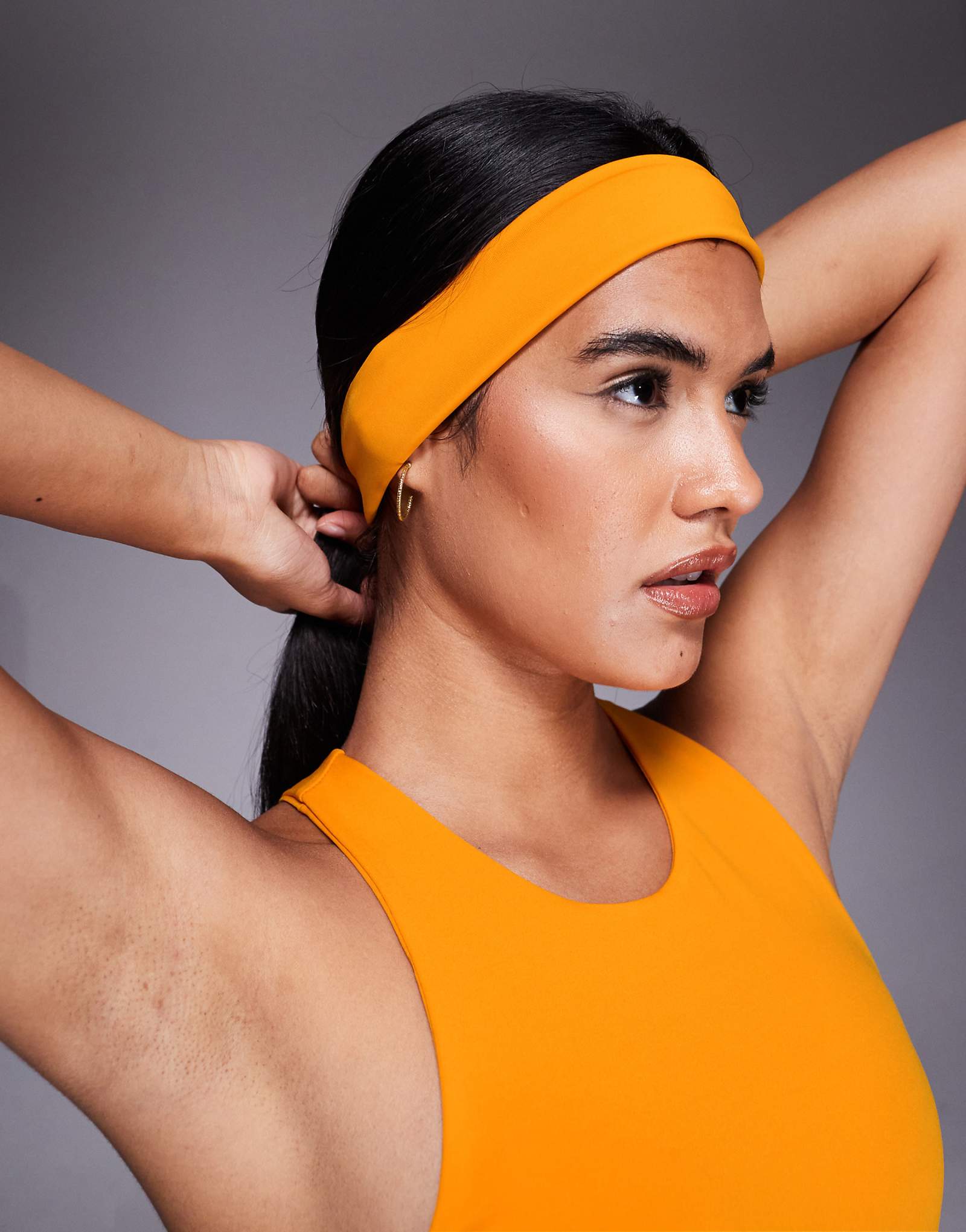 4505 быстросохнущая повязка на голову цвета мандарина