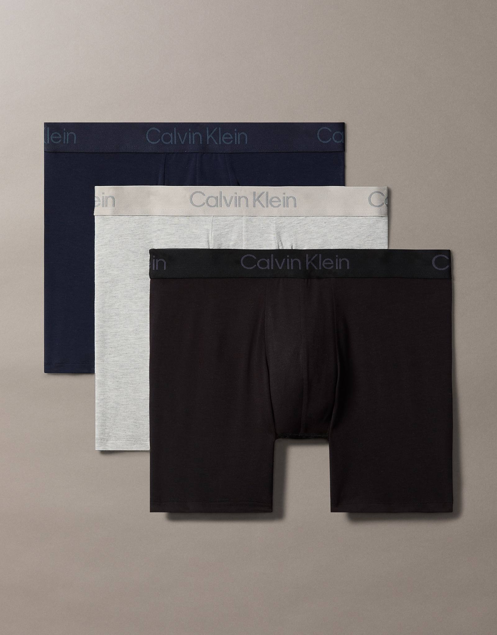 Трусы-боксеры Calvin Klein Ultra Soft Modal из 3-х упаковок сероготемно-синегочерного цвета 9290₽